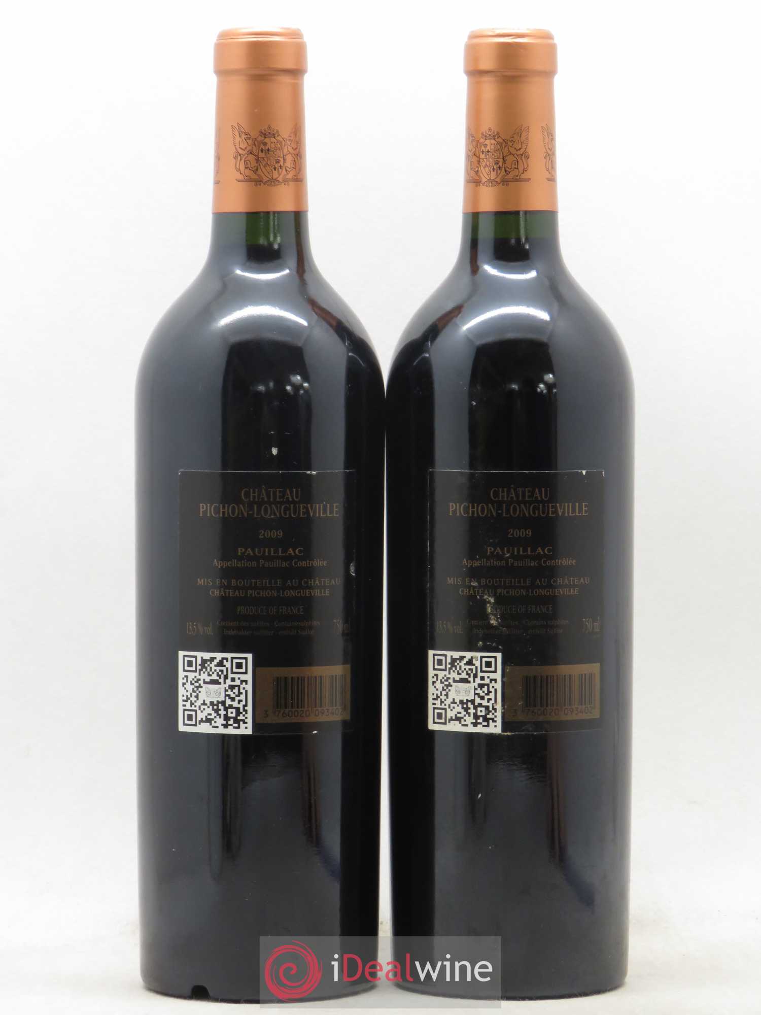 Pichon Longueville Baron 2ème Grand Cru Classé 2009 - Lot de 2 bouteilles - 1