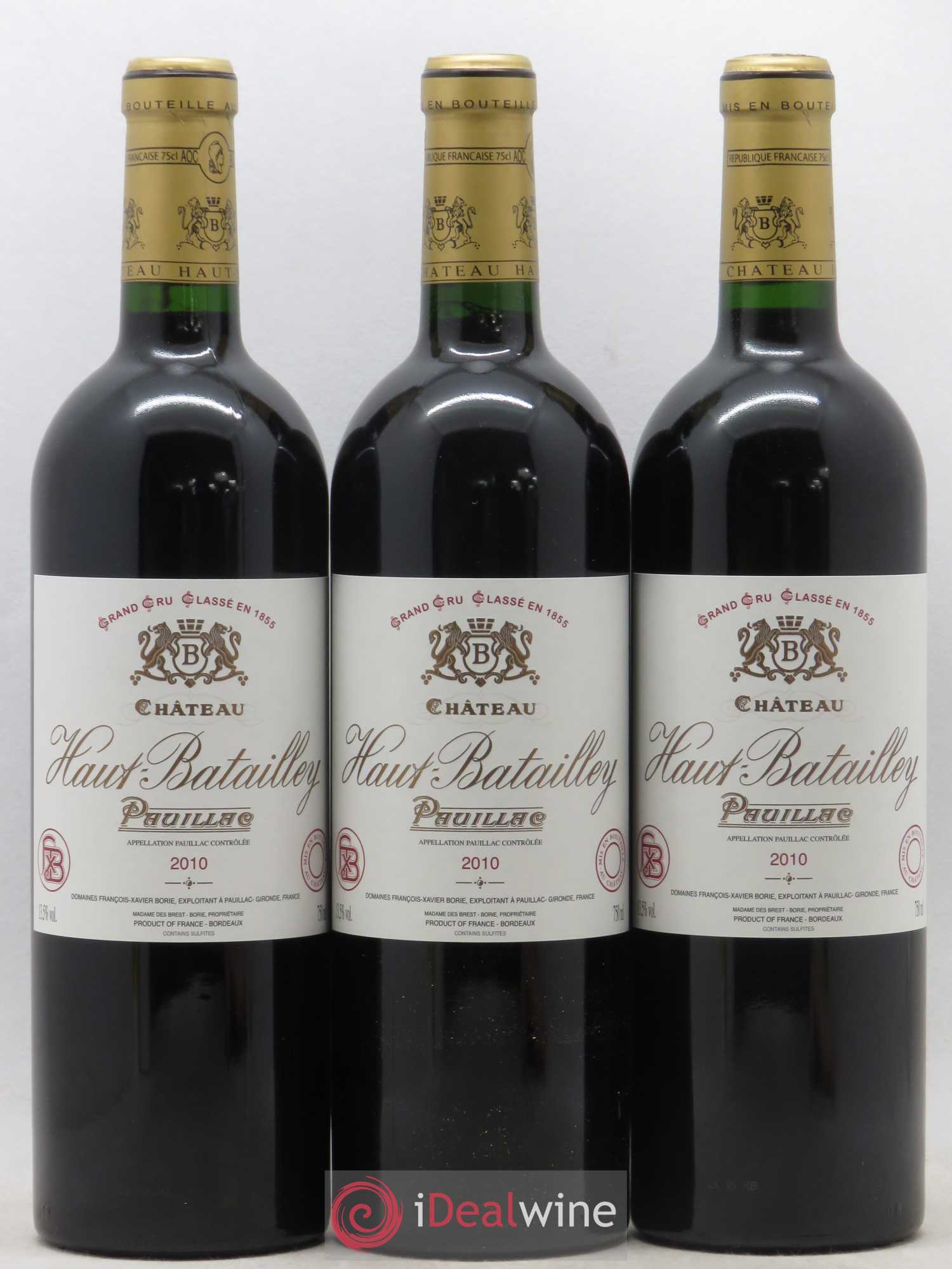 Château Haut Batailley 5ème Grand Cru Classé 2010 - Lot de 12 bouteilles - 3