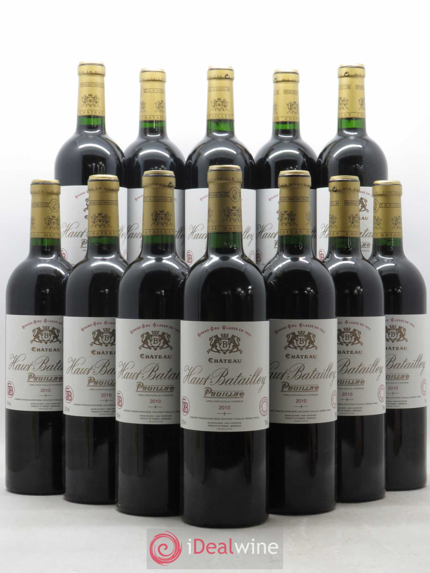 Château Haut Batailley 5ème Grand Cru Classé 2010 - Lot de 12 bouteilles - 0