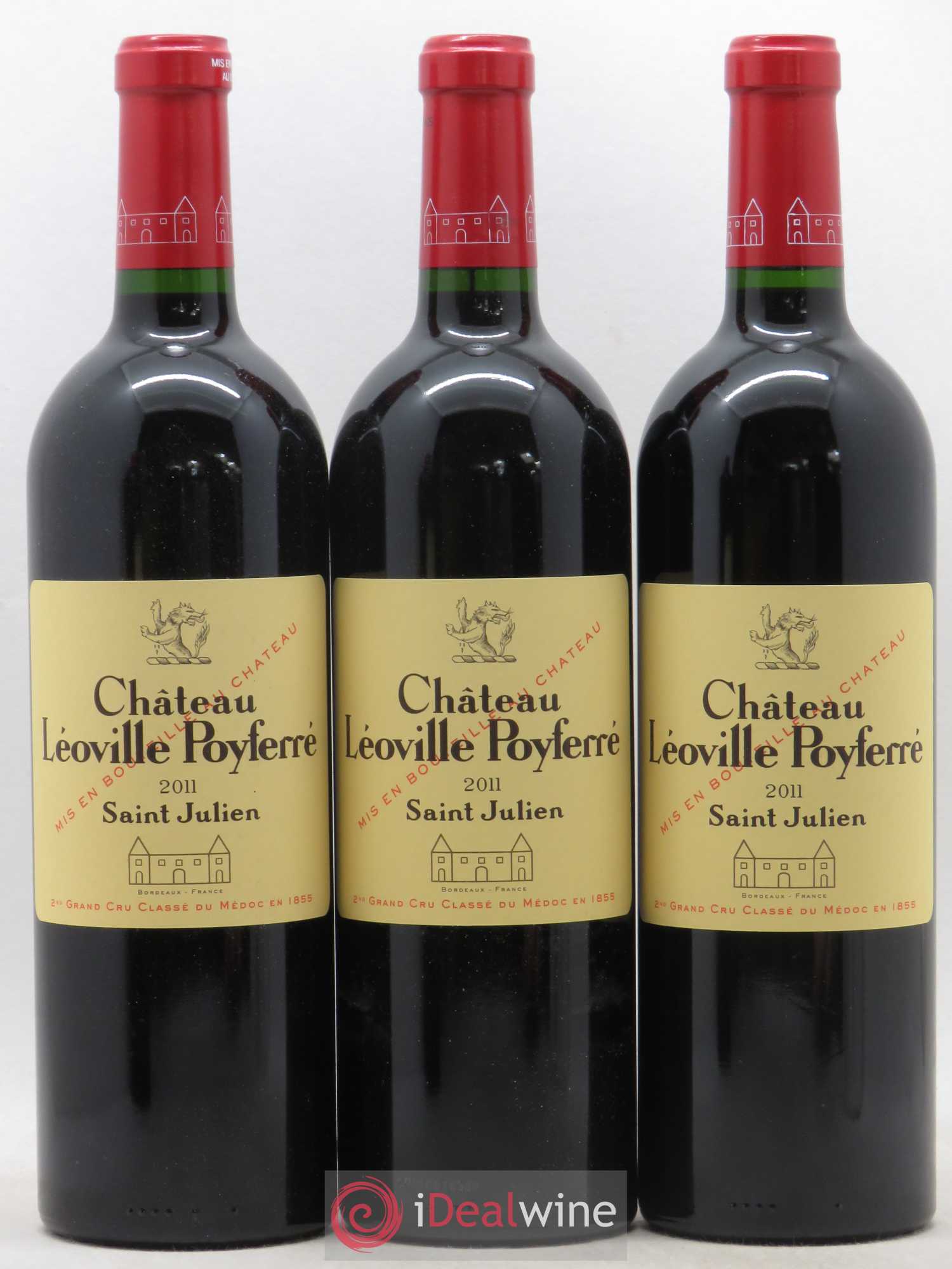 Château Léoville Poyferré 2ème Grand Cru Classé 2011 - Lot de 12 bouteilles - 1