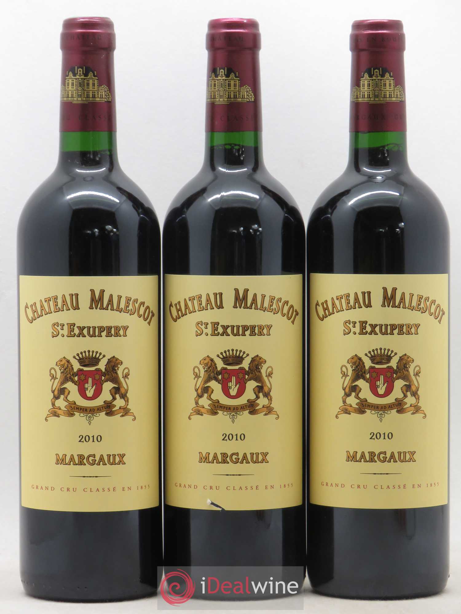 Château Malescot Saint-Exupéry 3ème Grand Cru Classé 2010 - Lot de 3 bouteilles - 0