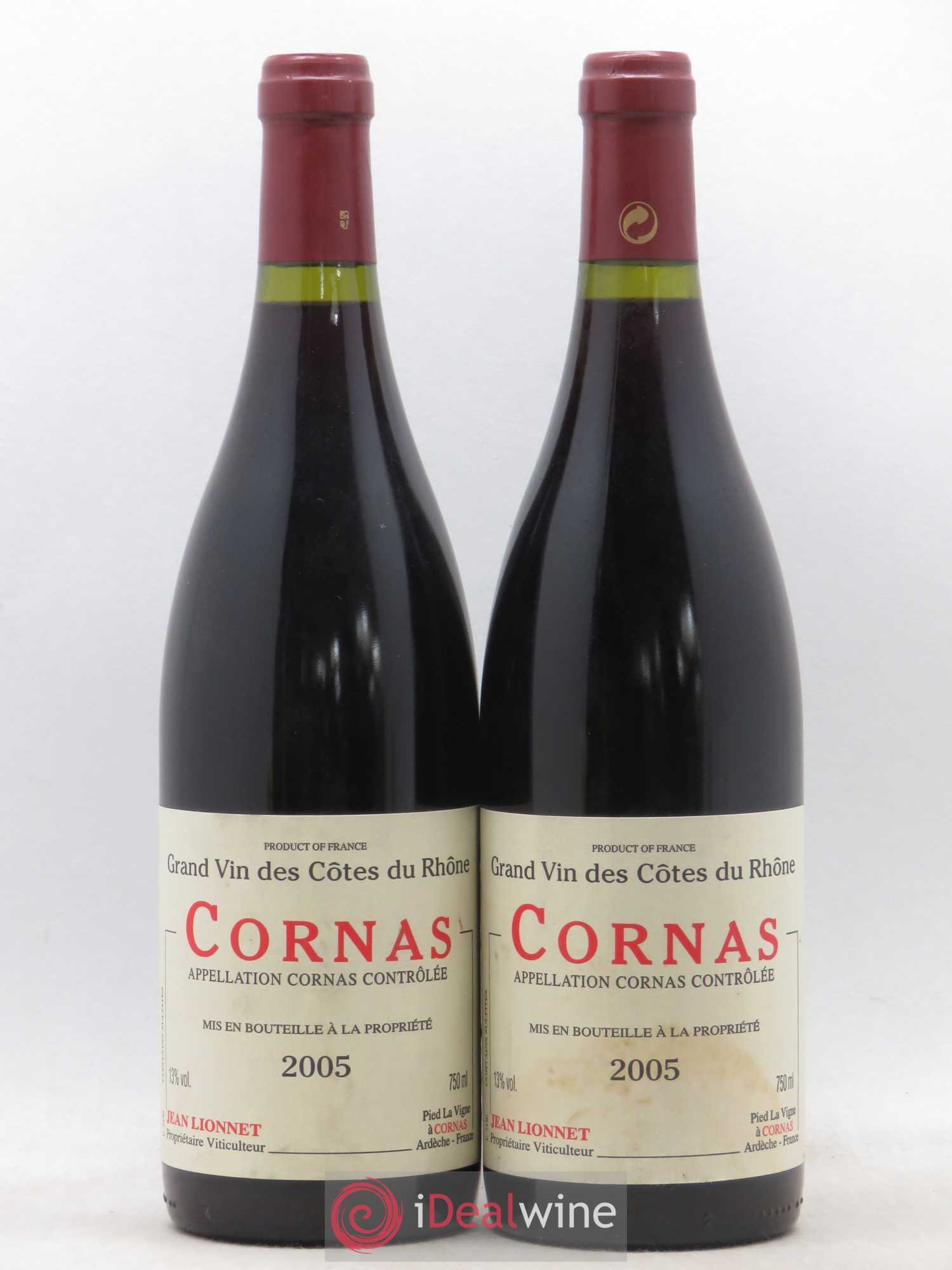 Cornas Jean Lionnet 2005 - Lot de 2 bouteilles - 0