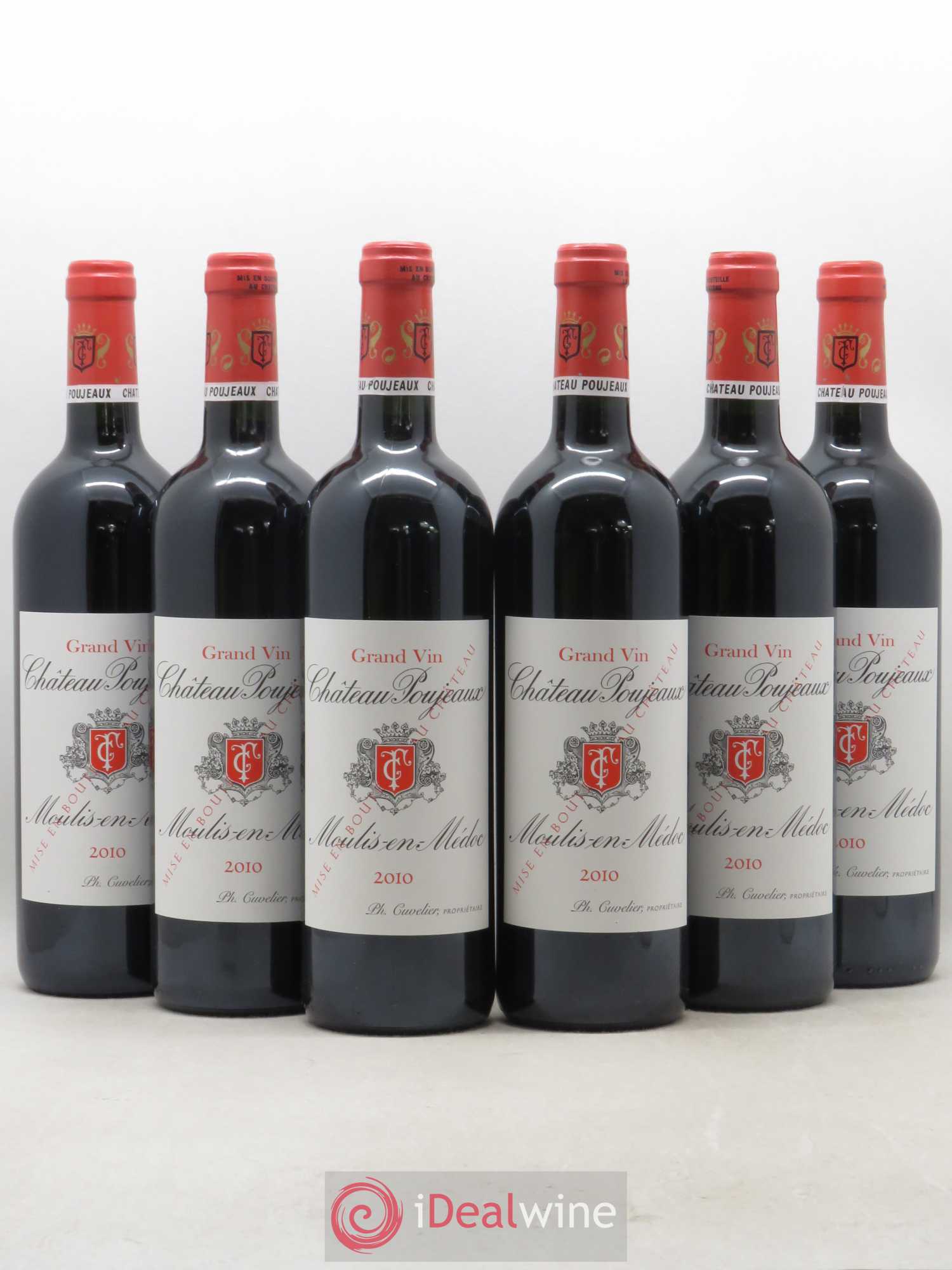 Château Poujeaux 2010 - Lot de 6 bouteilles - 0