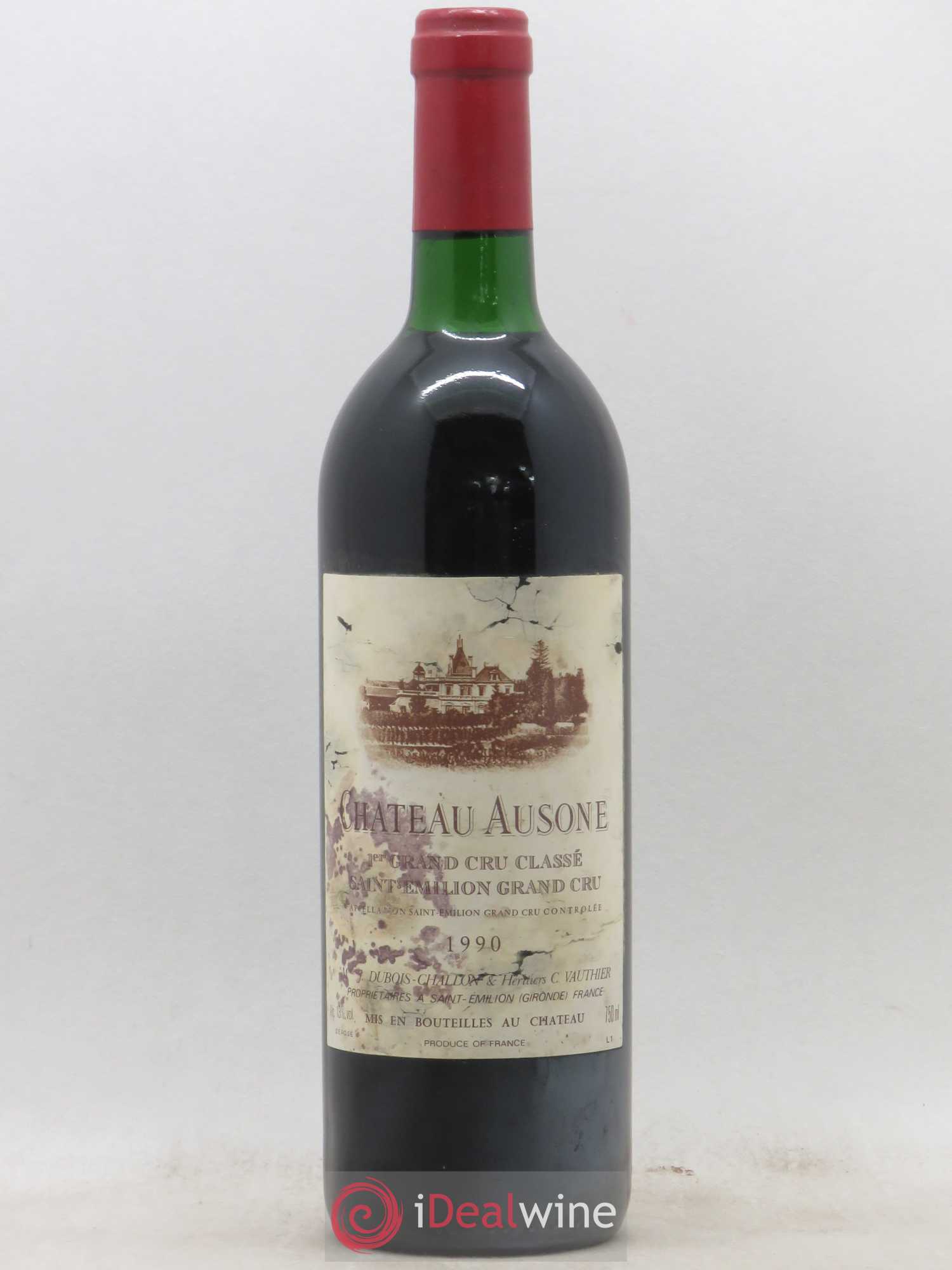Château Ausone 1er Grand Cru Classé A 1990 - Lot de 1 bouteille - 0