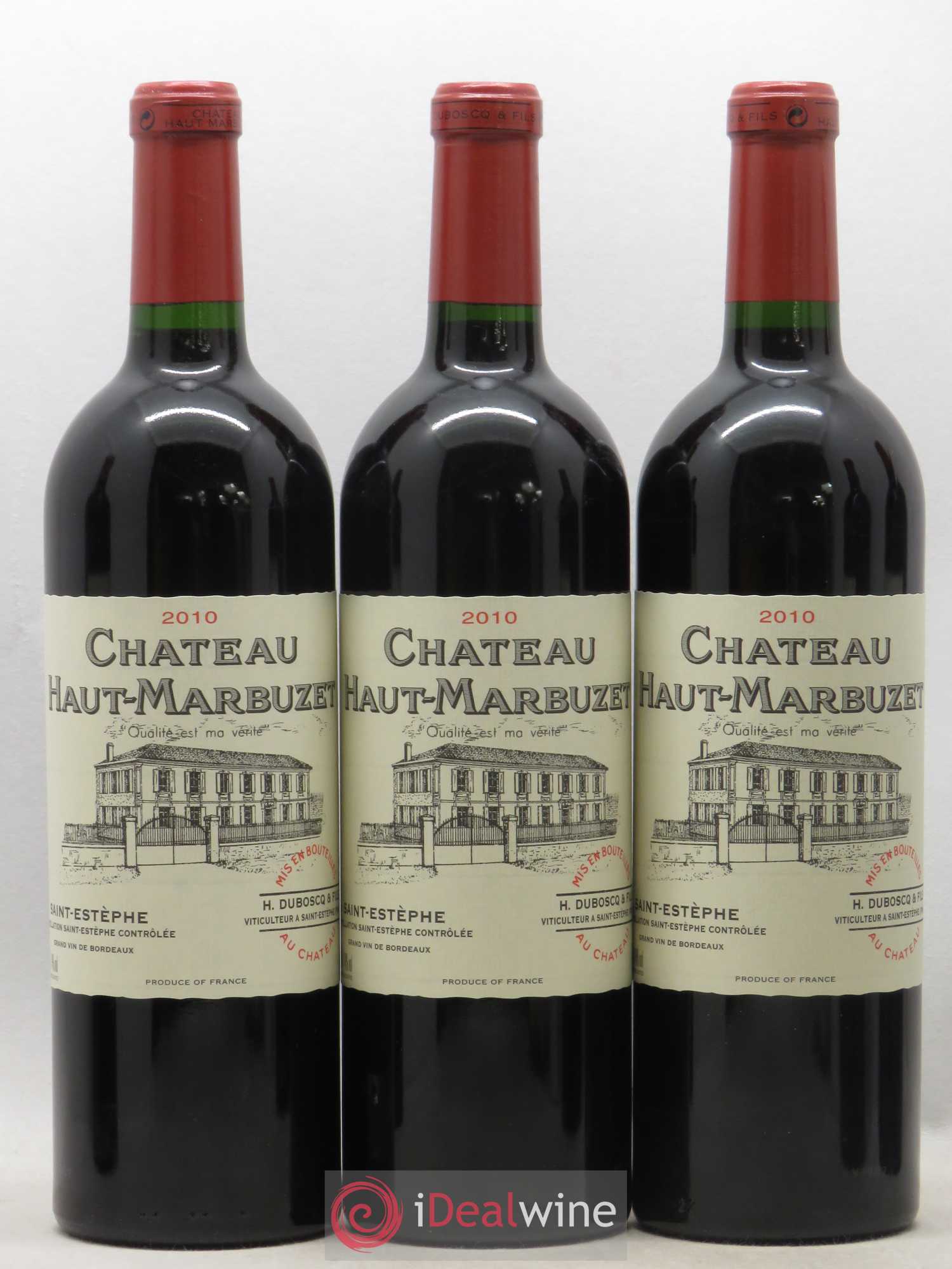 Château Haut Marbuzet 2010 - Lot de 6 bouteilles - 1