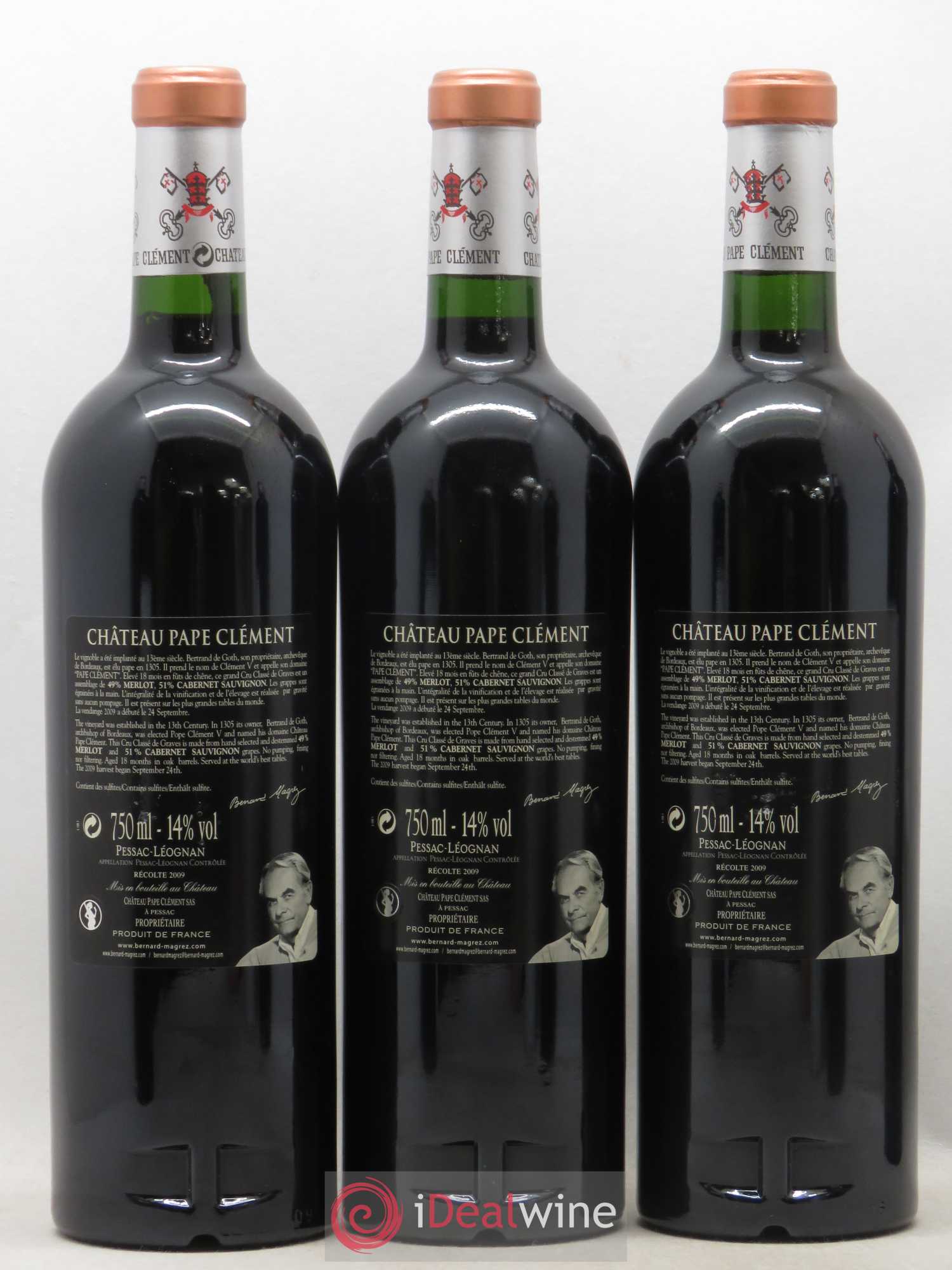 Château Pape Clément Cru Classé de Graves 2009 - Lot de 6 bouteilles - 2
