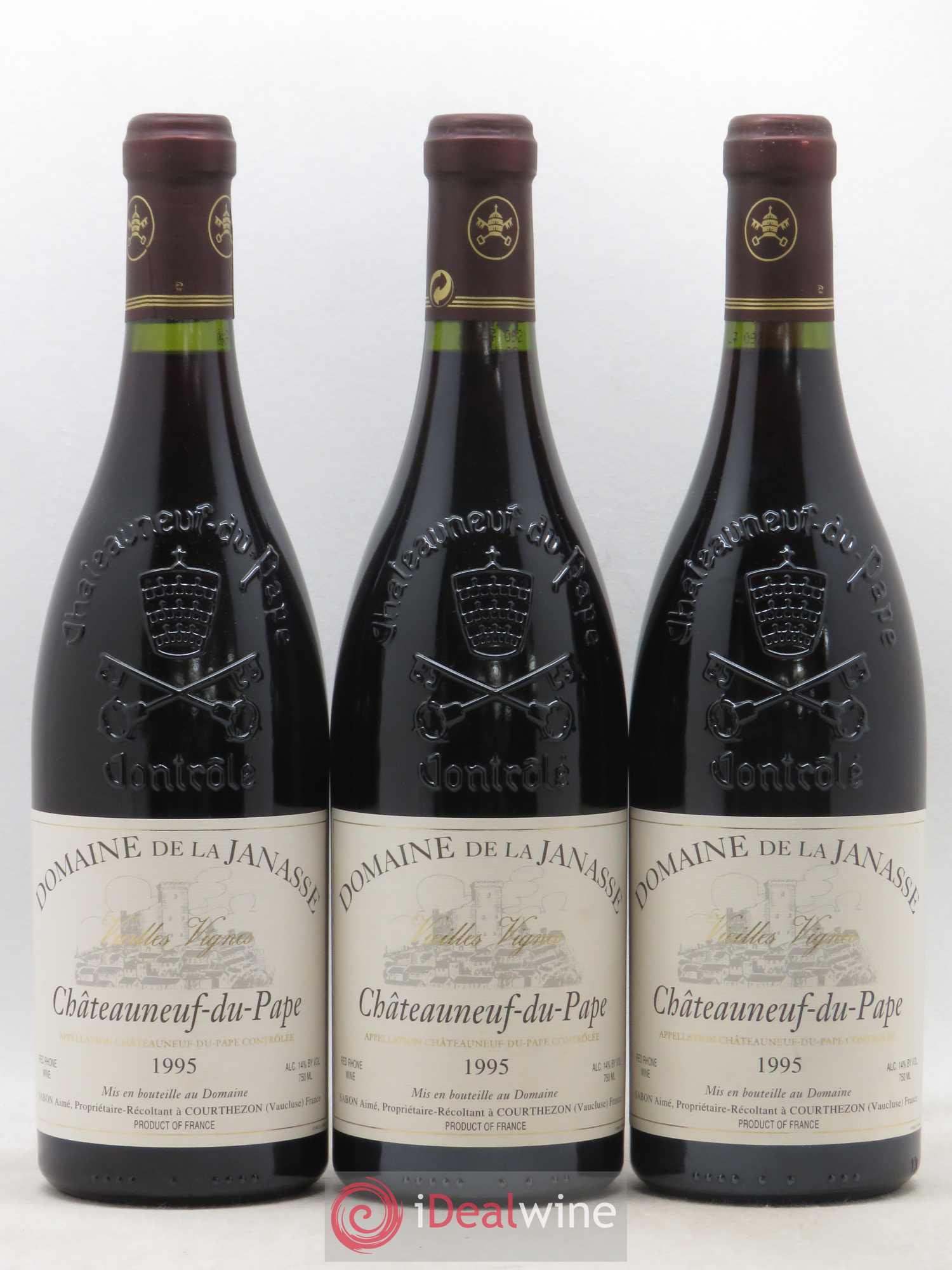 Châteauneuf-du-Pape Cuvée Vieilles Vignes La Janasse (Domaine de) 1995 - Lot de 3 bouteilles - 0