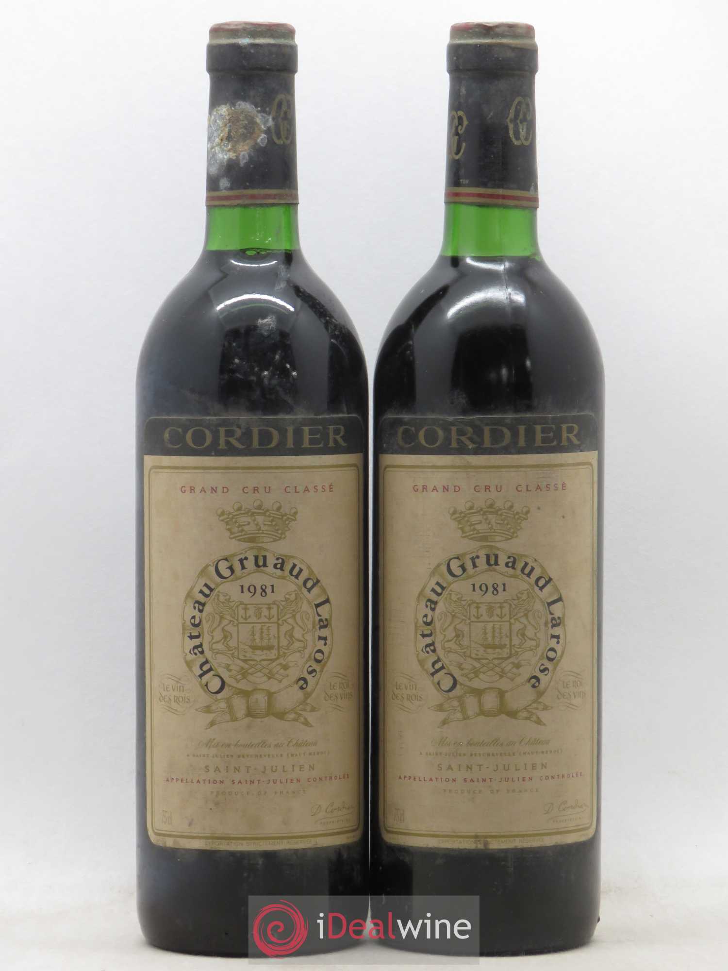 Château Gruaud Larose 2ème Grand Cru Classé 1981 - Lot de 2 bouteilles - 0