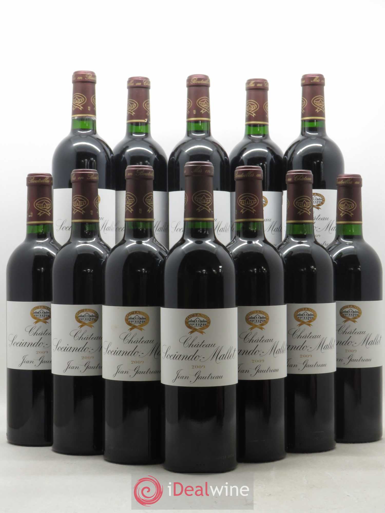Château Sociando Mallet 2009 - Lot de 12 bouteilles - 0