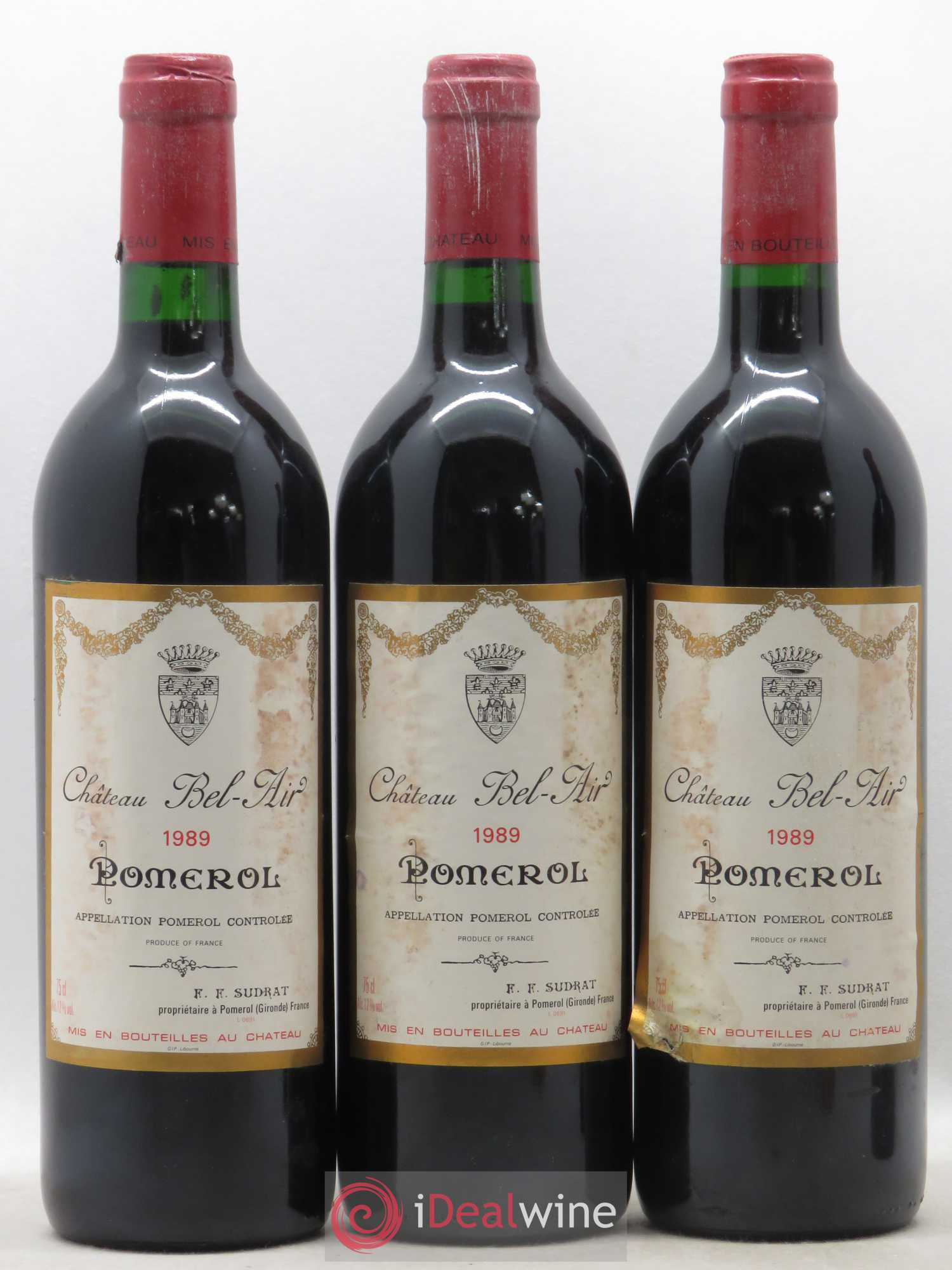 Château Bel Air 1989 - Lot de 12 bouteilles - 1