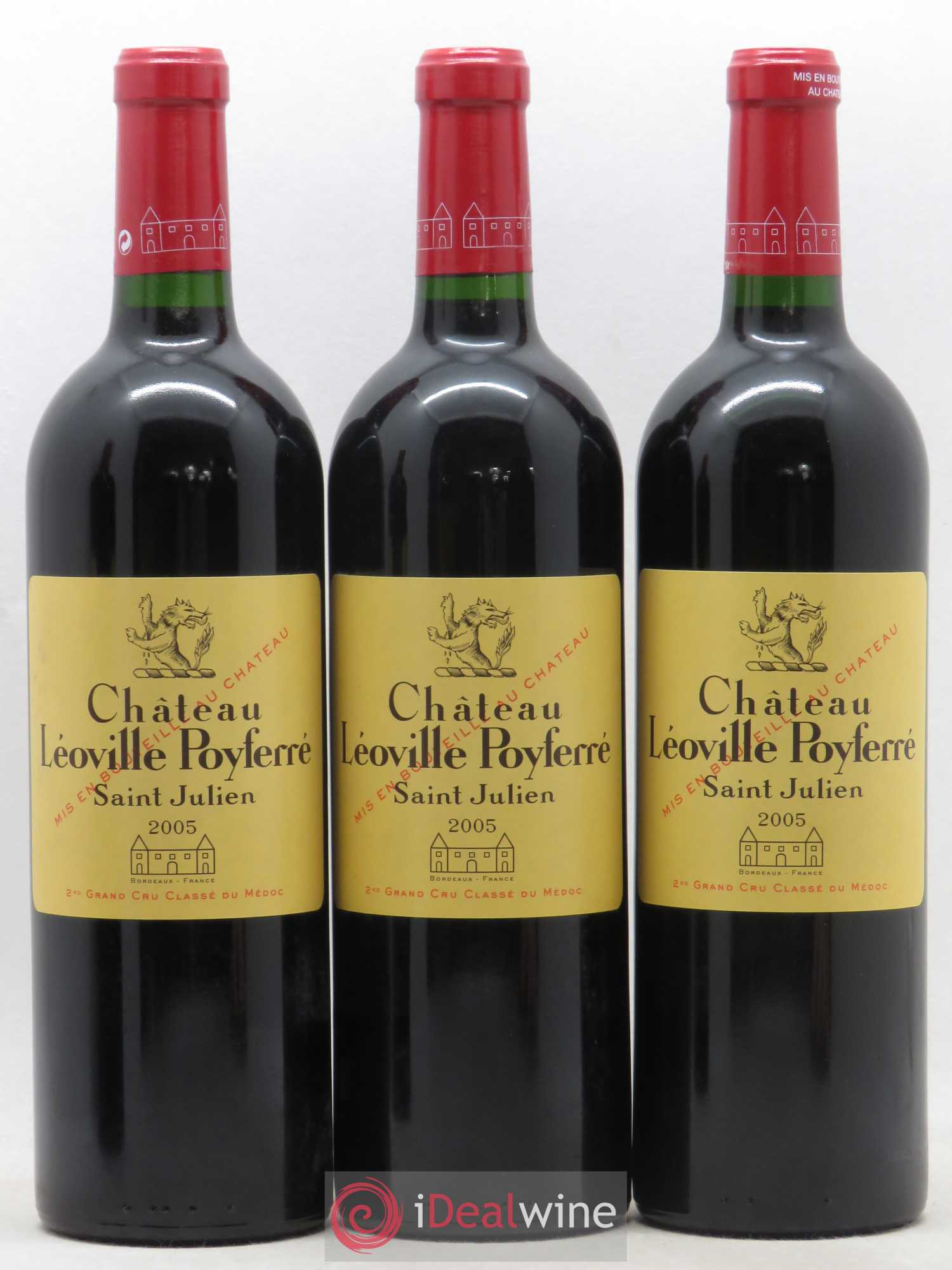Château Léoville Poyferré 2ème Grand Cru Classé 2005 - Lot de 12 bouteilles - 1
