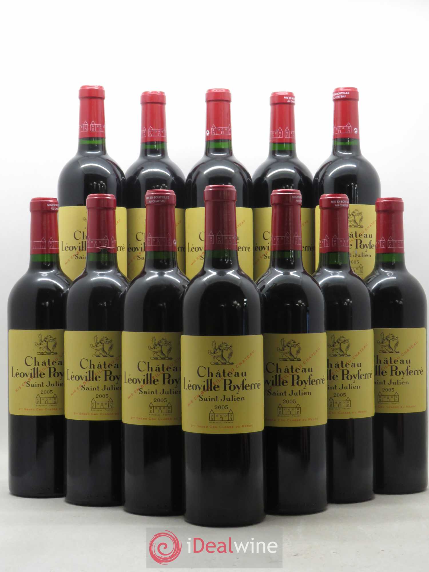 Château Léoville Poyferré 2ème Grand Cru Classé 2005 - Lot de 12 bouteilles - 0