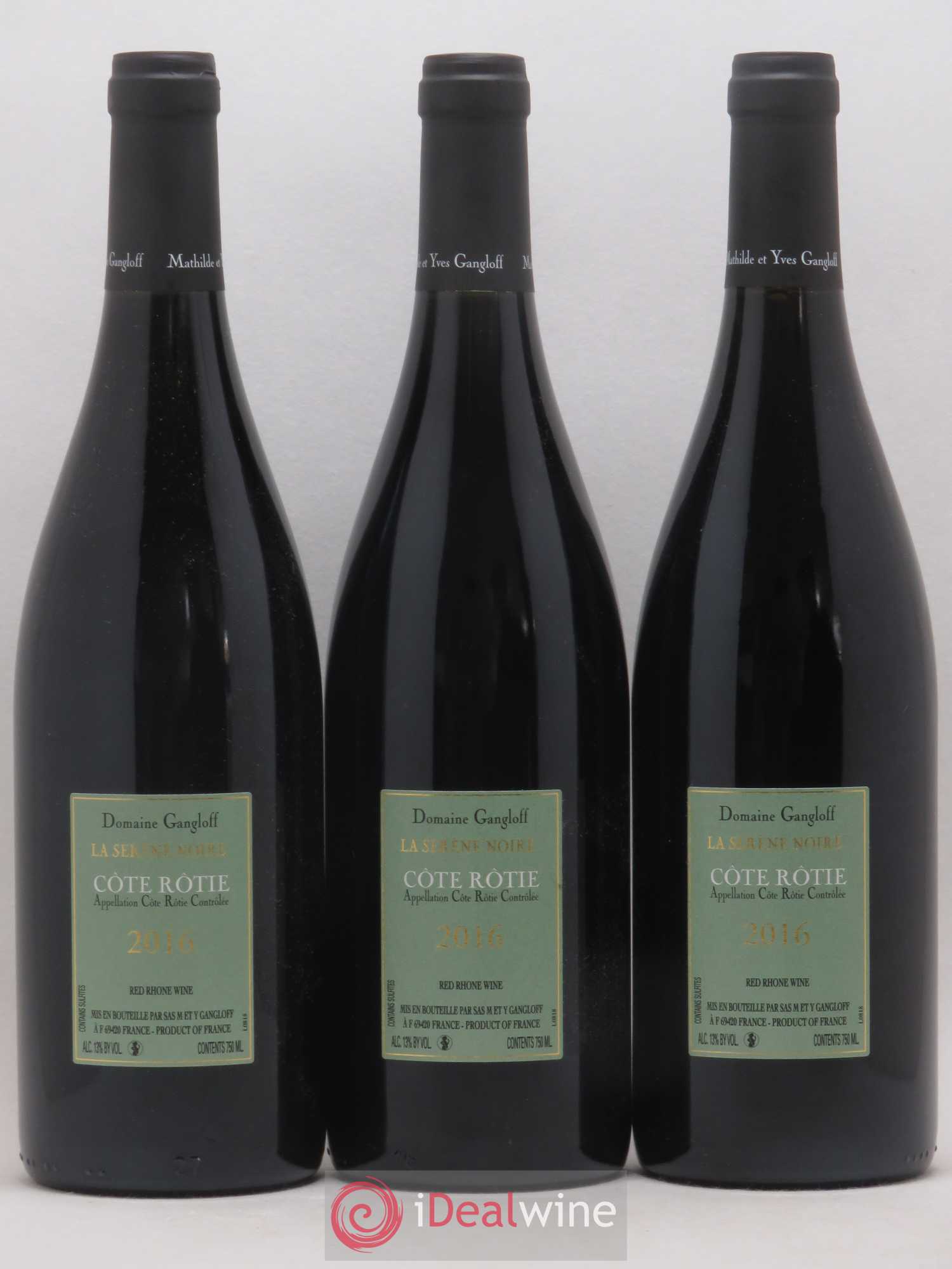 Côte-Rôtie La Sereine Noire Gangloff (Domaine) 2016 - Lot de 3 bouteilles - 1