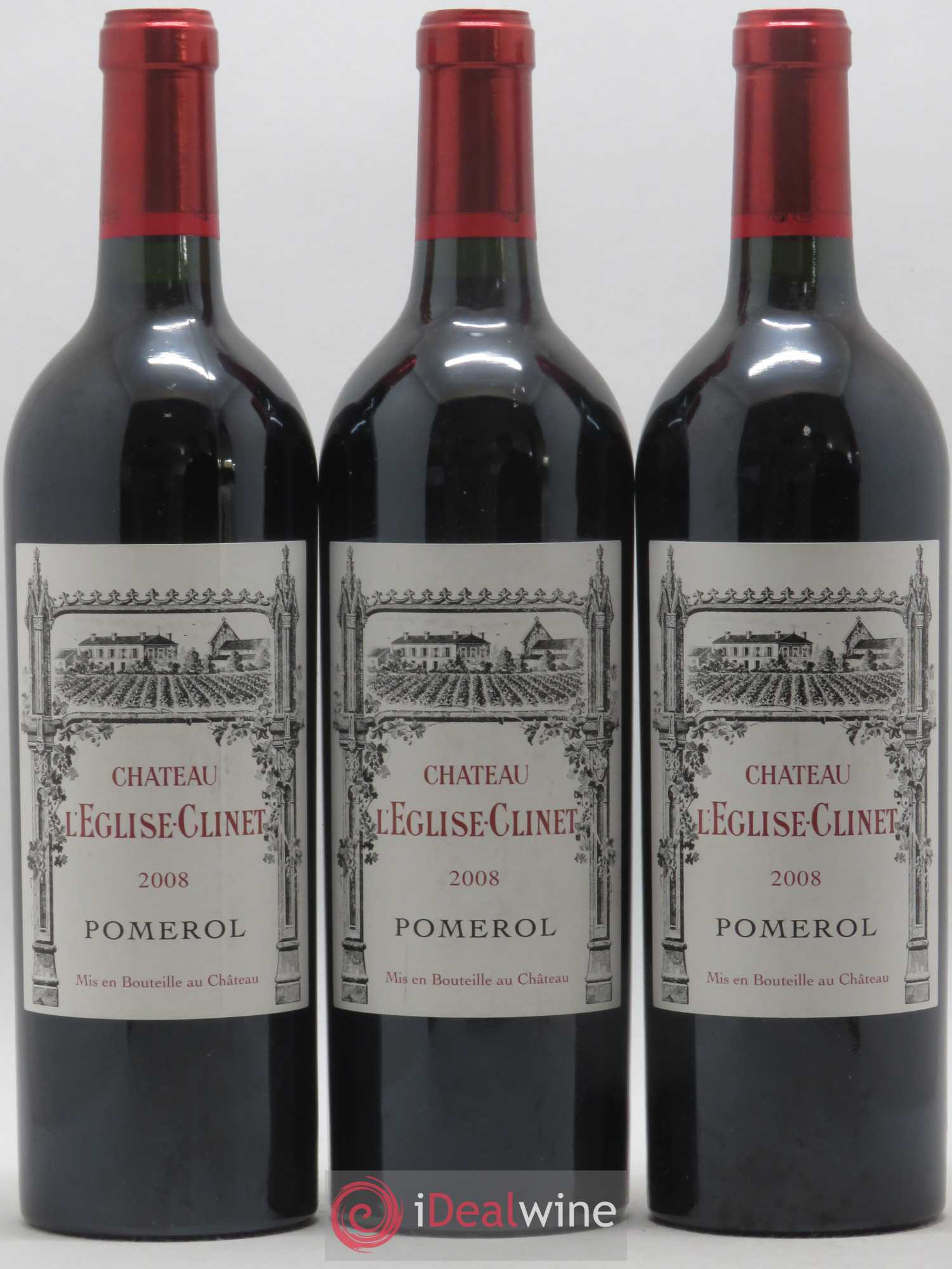 Château l' Église Clinet 2008 - Lot de 3 bouteilles - 0