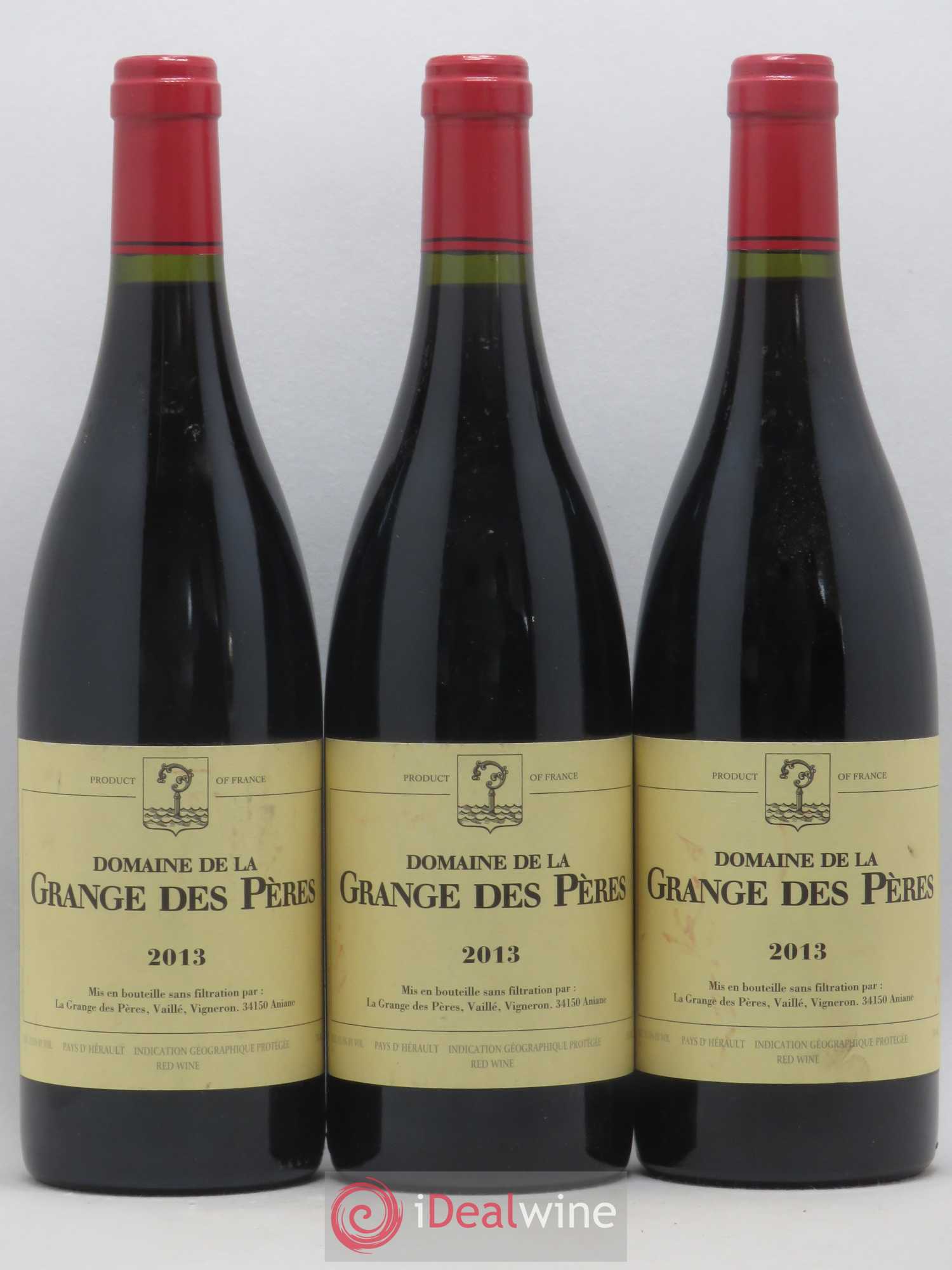 Pays d'Hérault Grange des Pères Laurent Vaillé 2013 - Lot de 3 bouteilles - 0
