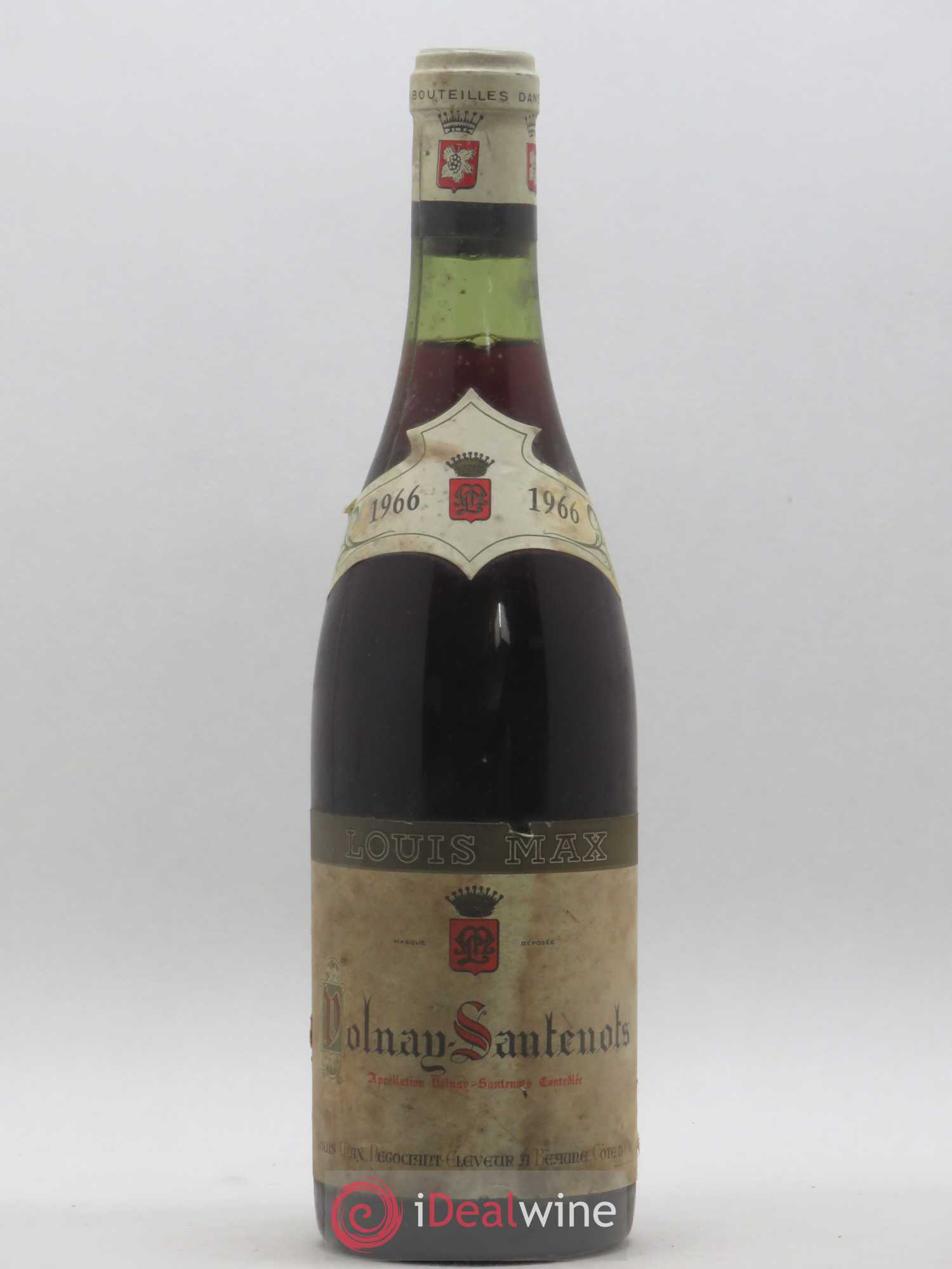 Volnay Santenots Louis Max 1966 - Lot de 1 bouteille - 0