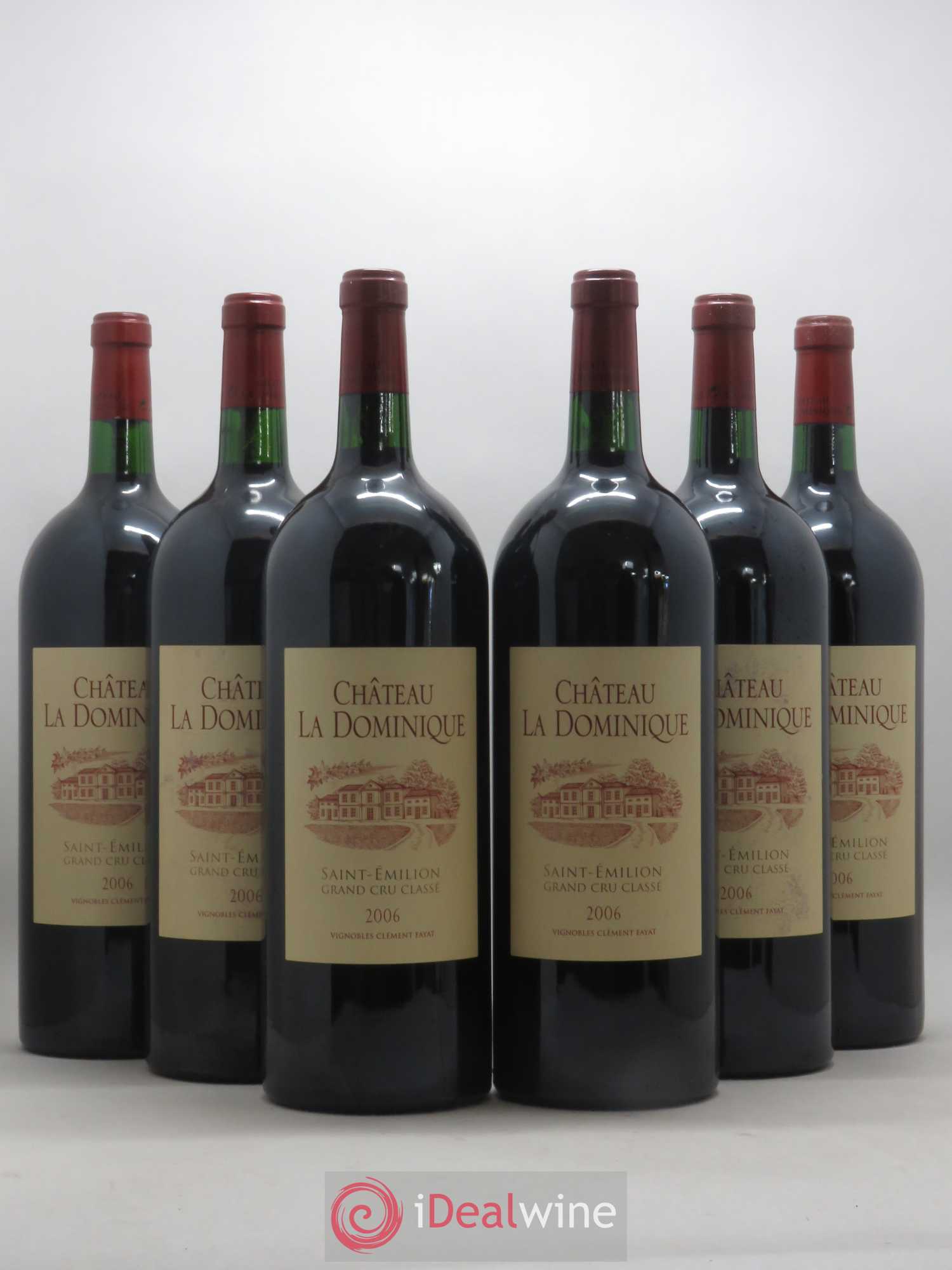 Château la Dominique Grand Cru Classé 2006 - Lot de 6 magnums - 0