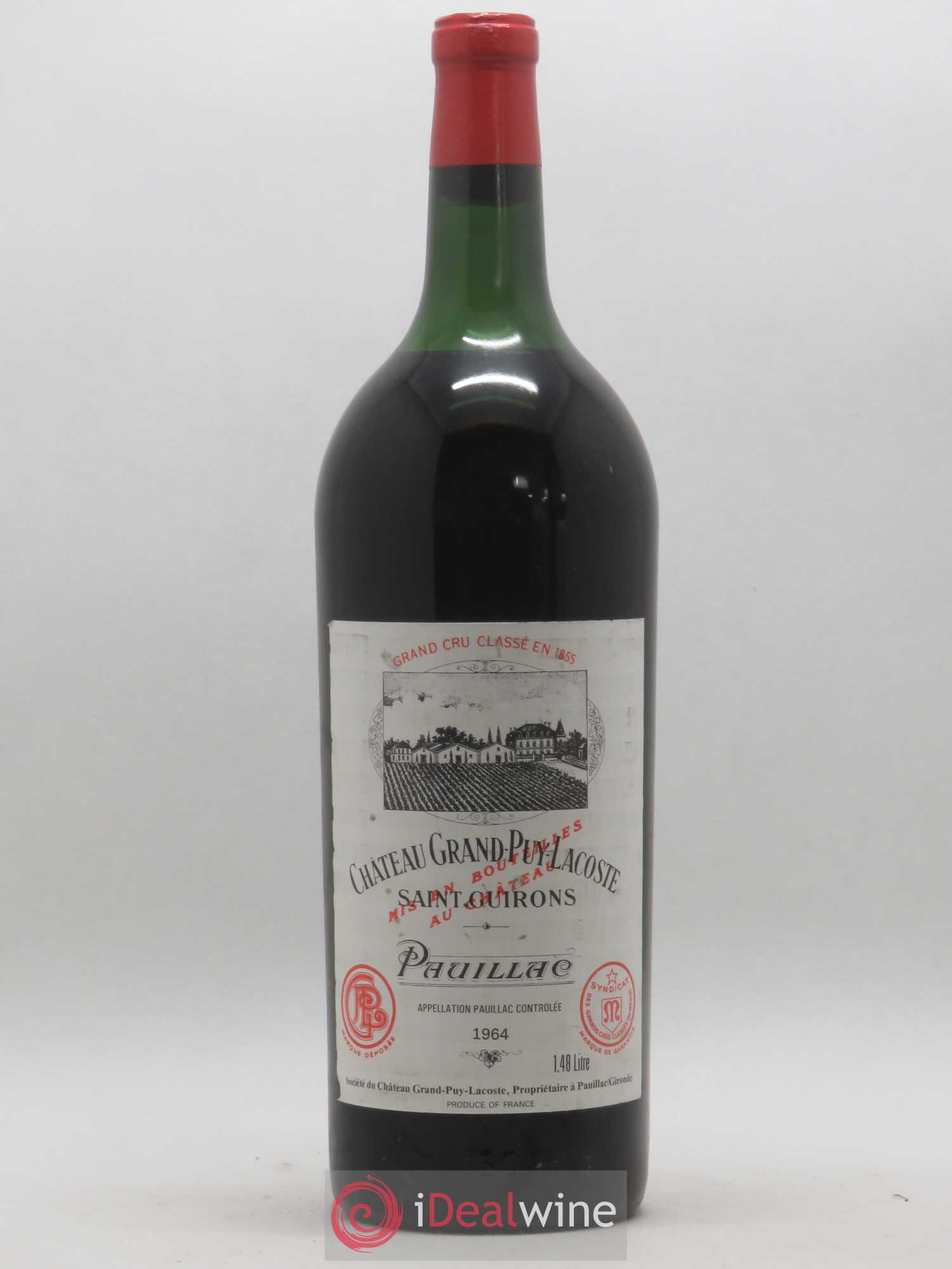 Château Grand Puy Lacoste 5ème Grand Cru Classé 1964 - Lot de 1 magnum - 0