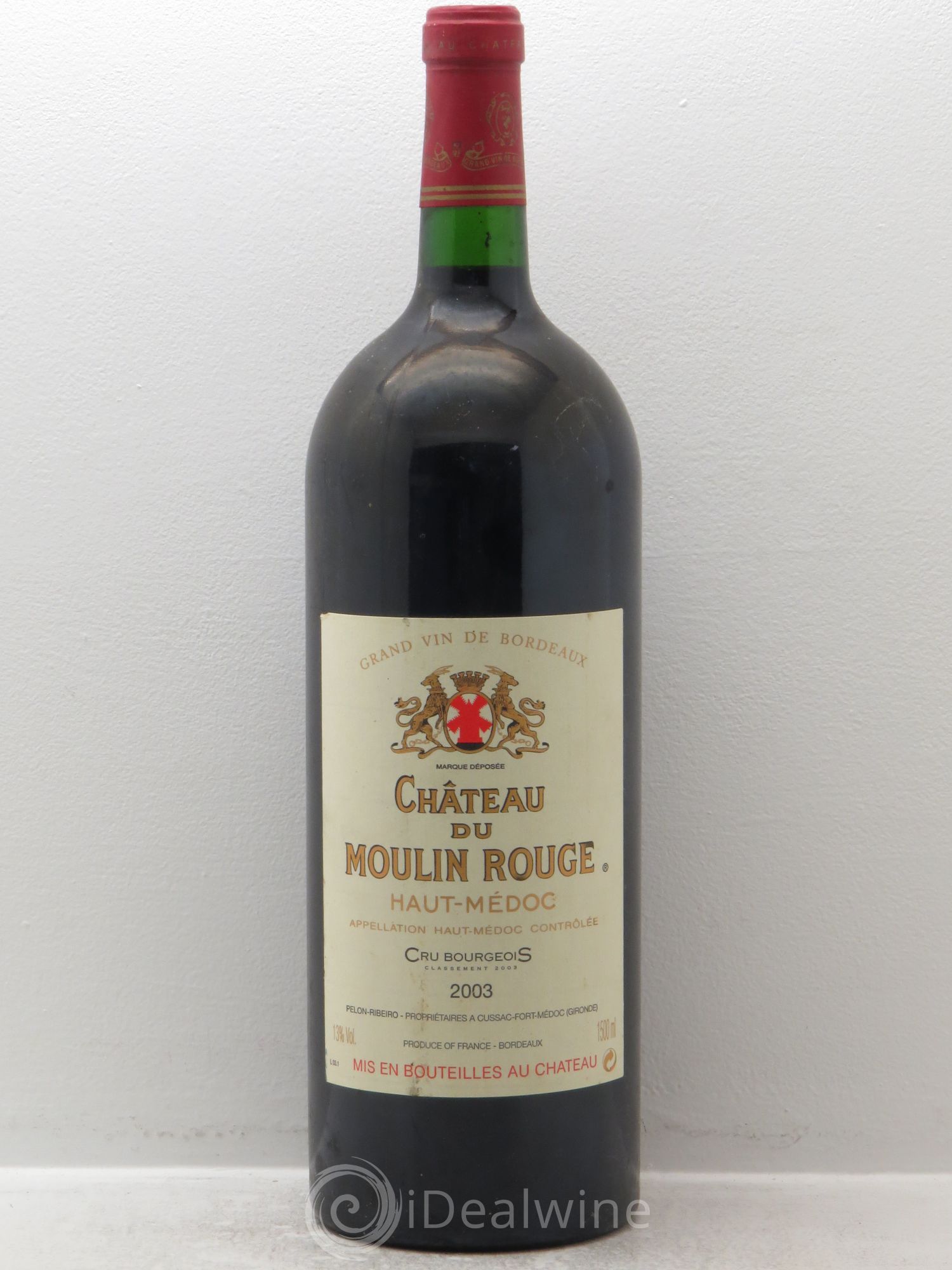 Château du Moulin Rouge Cru Bourgeois 2003 - Lot de 1 magnum - 0