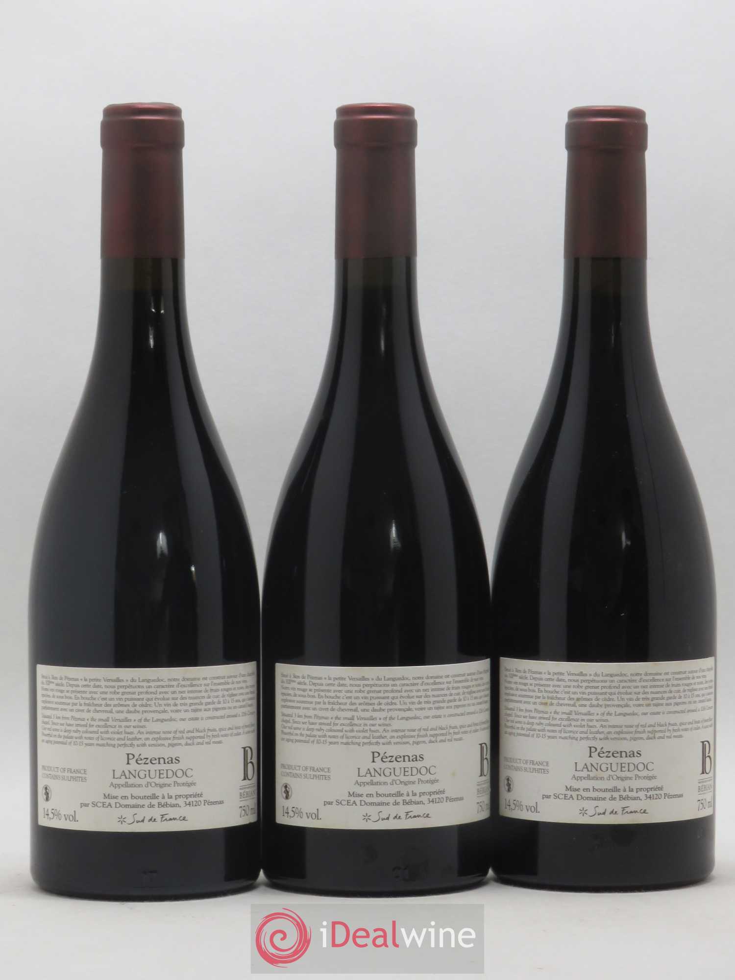 Languedoc Prieuré St-Jean de Bébian 2010 - Lot de 3 bouteilles - 1