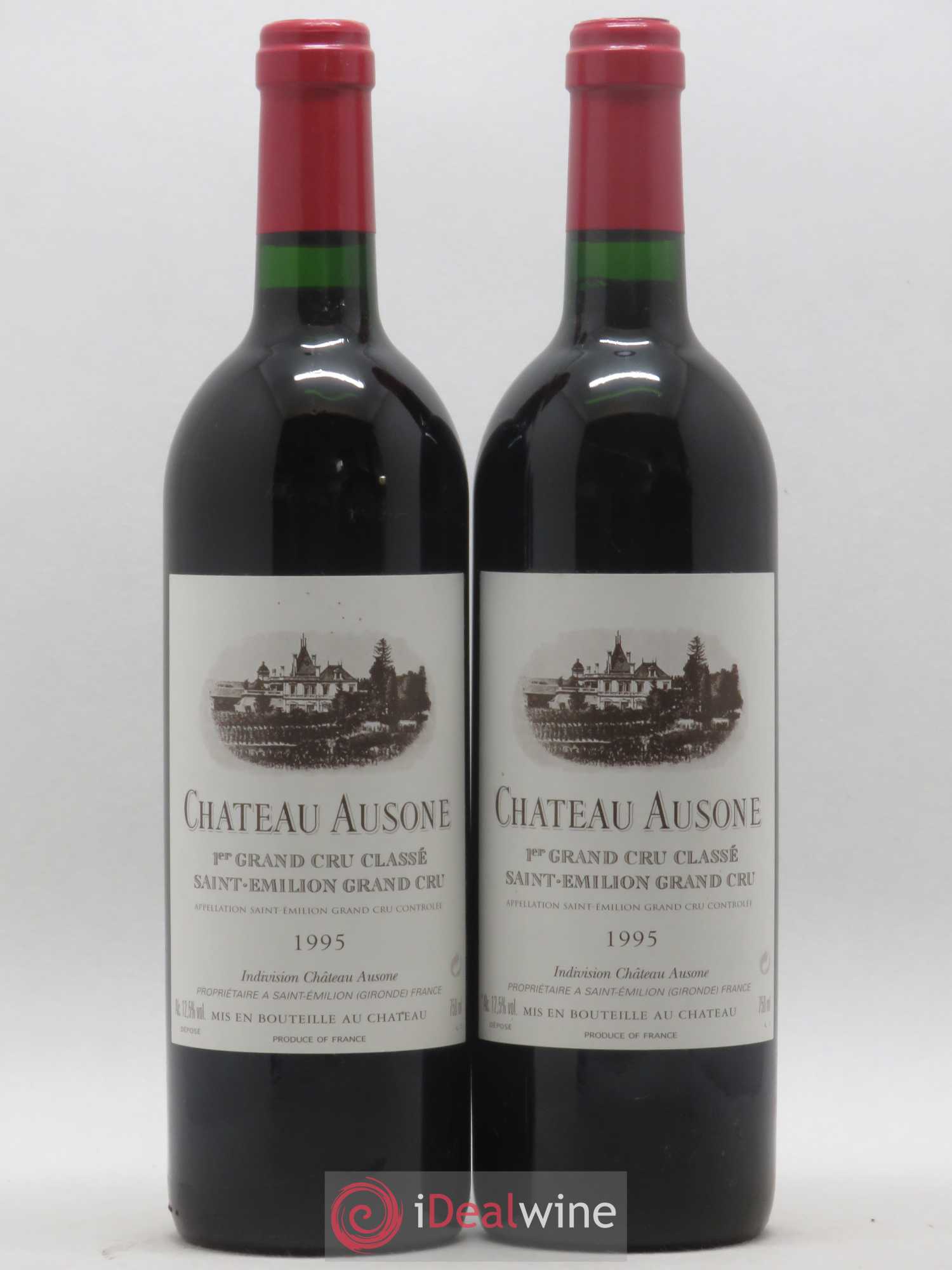 Château Ausone 1er Grand Cru Classé A 1995 - Lot de 2 bouteilles - 0