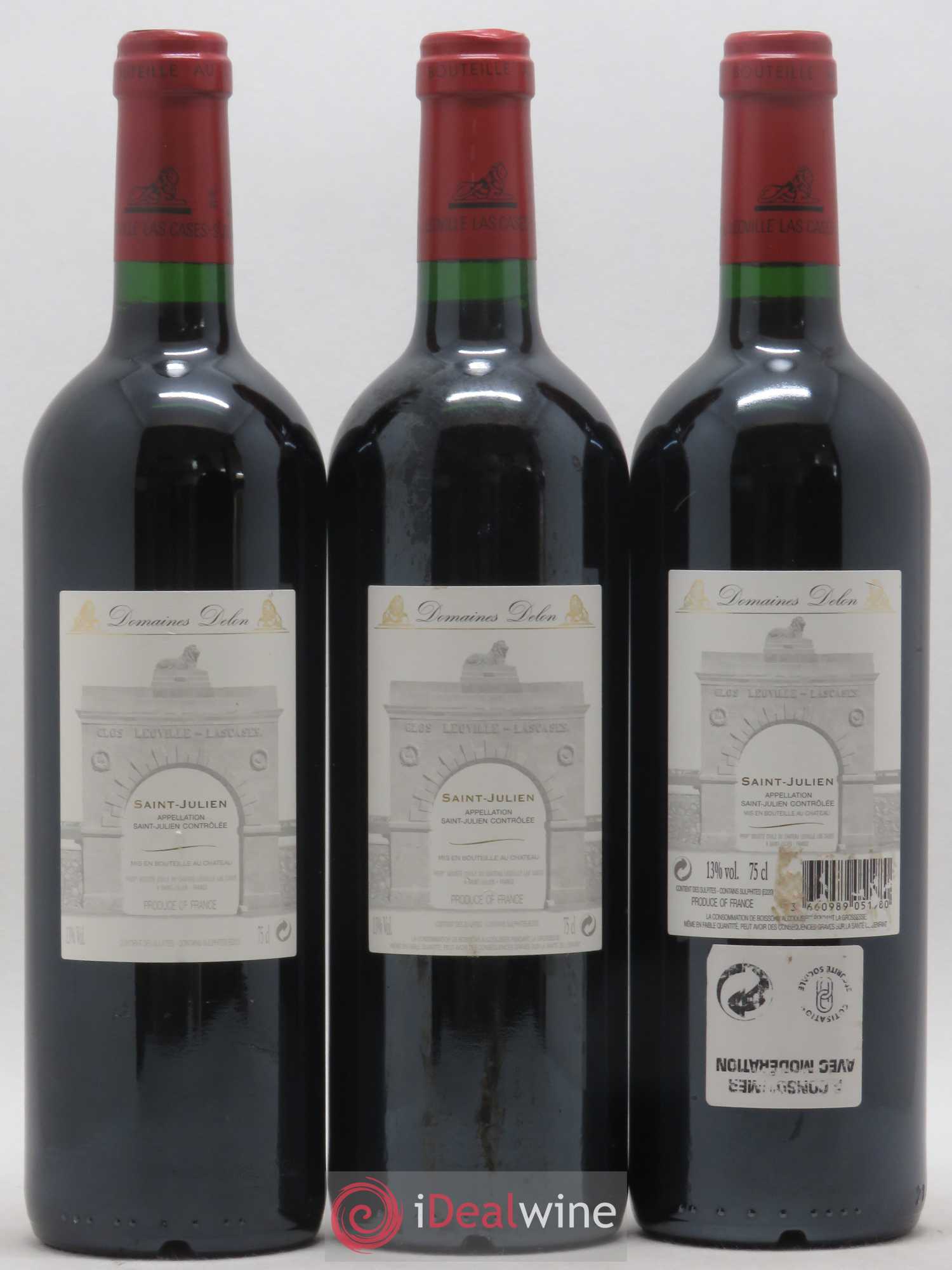 Château Léoville Las Cases 2ème Grand Cru Classé 2005 - Lot de 3 bouteilles - 1