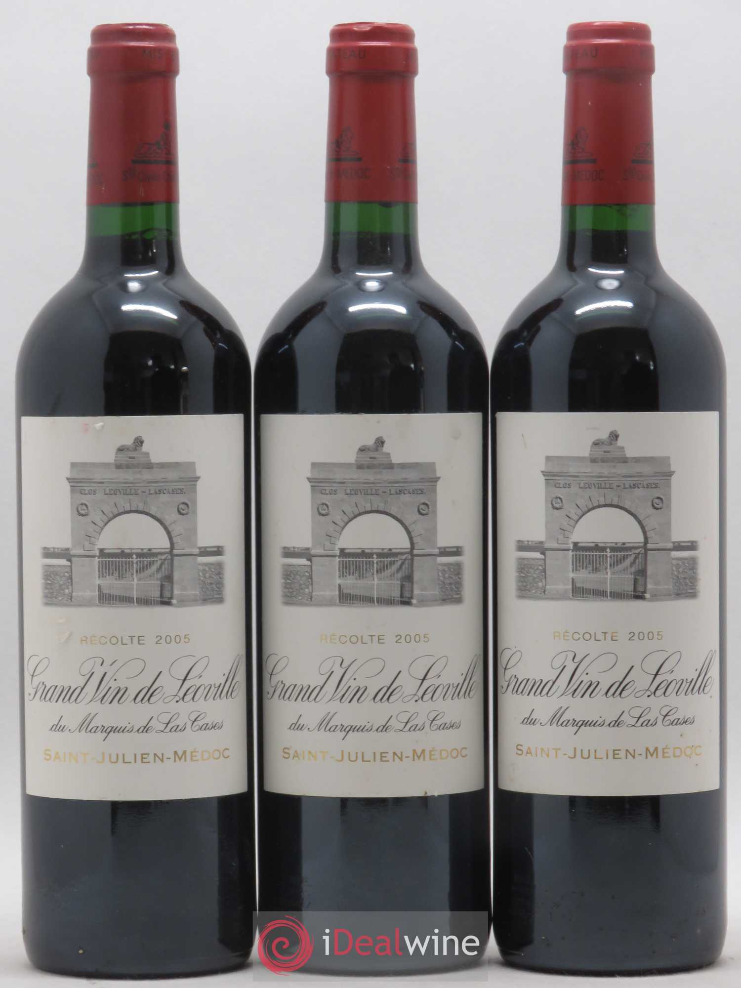 Château Léoville Las Cases 2ème Grand Cru Classé 2005 - Lot de 3 bouteilles - 0