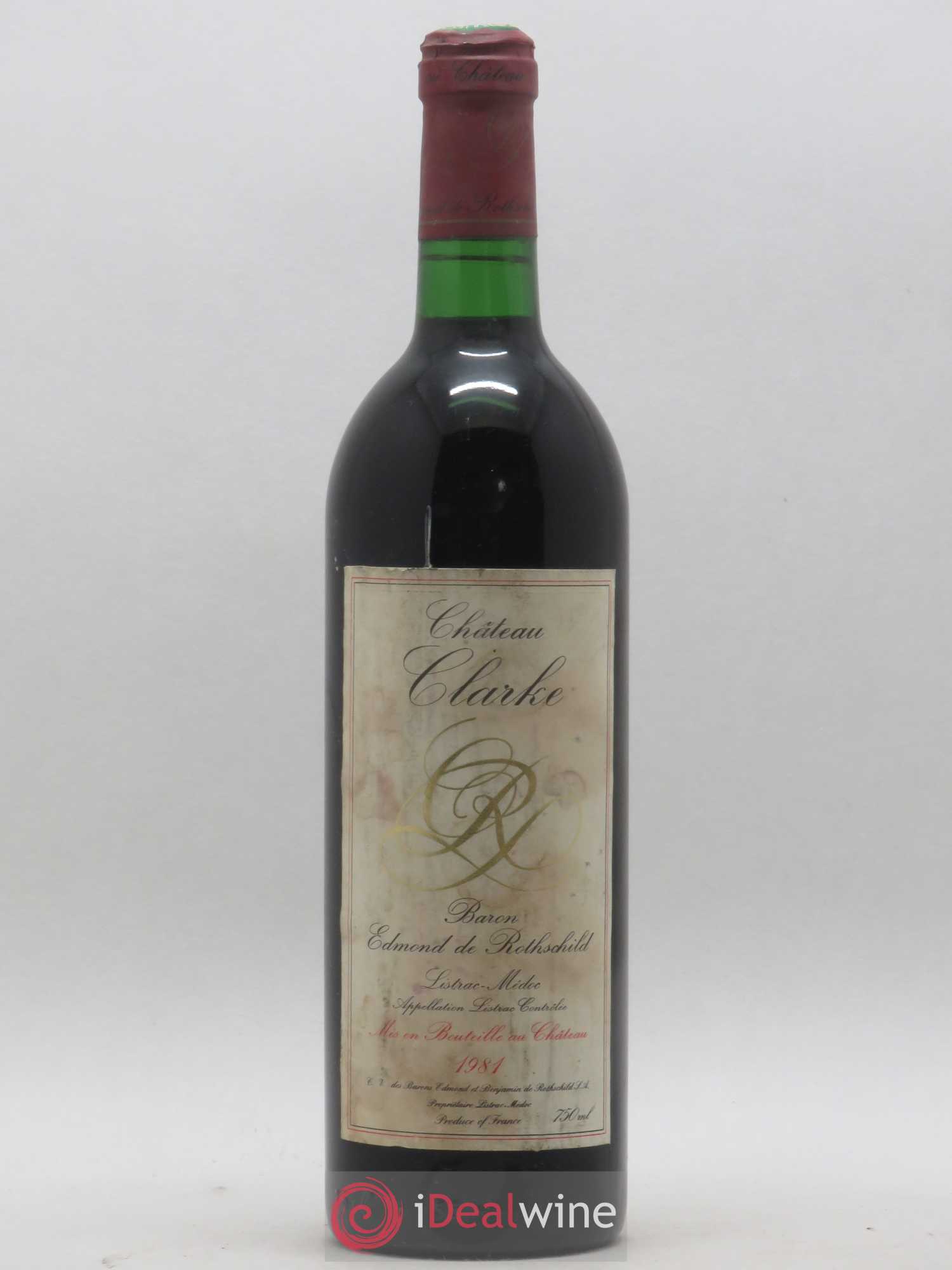 Château Clarke 1981 - Lot de 1 bouteille - 0