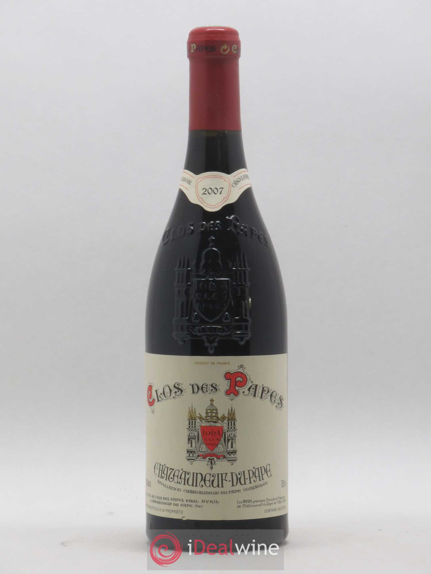 Châteauneuf-du-Pape Clos des Papes - Paul Avril 2007 - Lot de 1 bouteille - 0