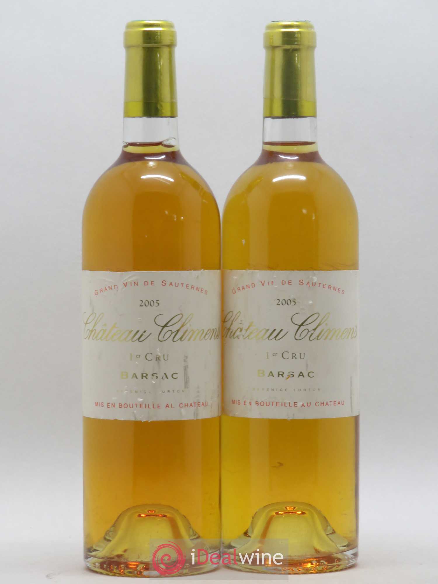 Château Climens 1er Grand Cru Classé 2005 - Lotto di 2 bottiglie - 0