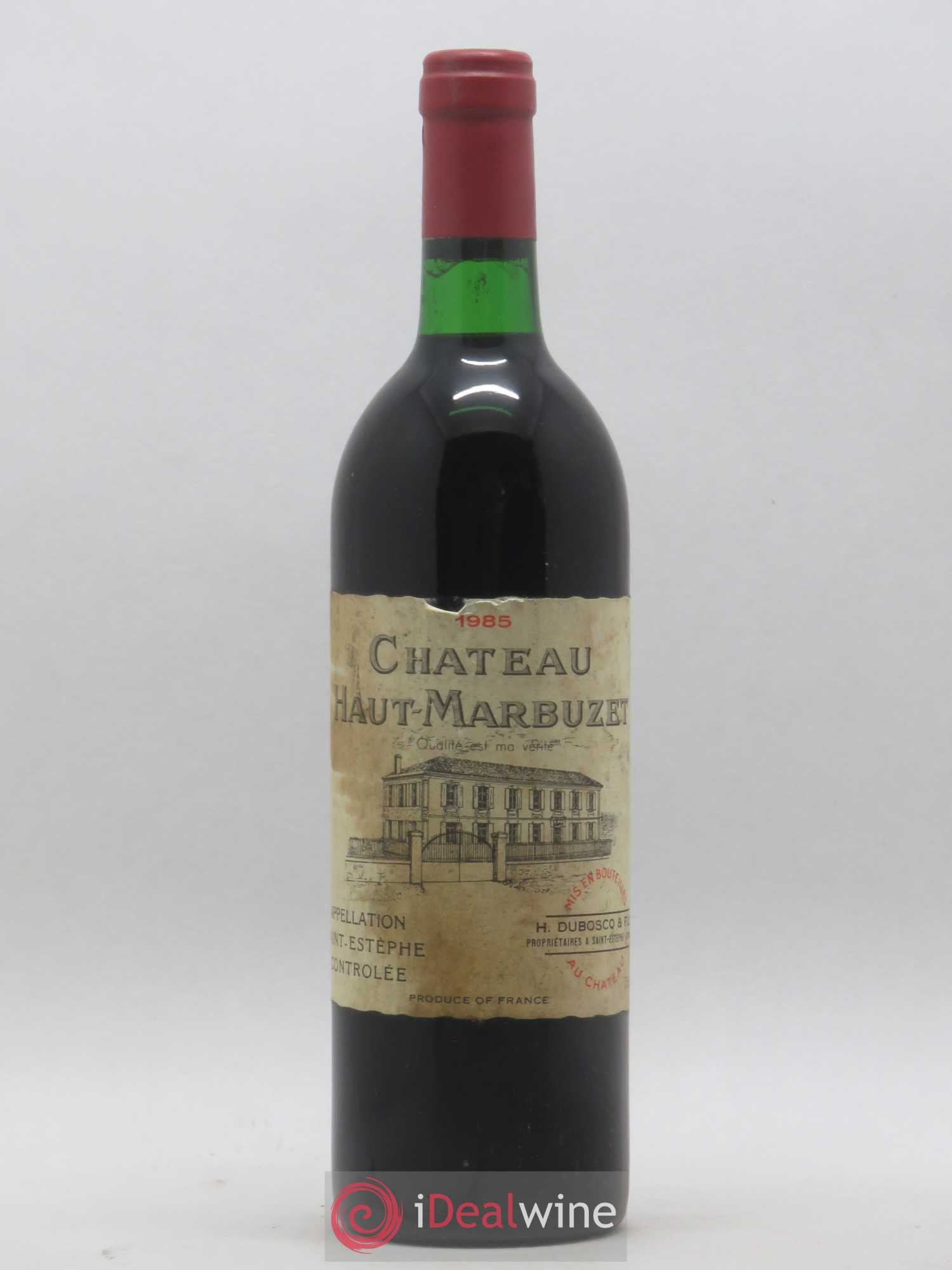 Château Haut Marbuzet 1985 - Lot de 1 bouteille - 0