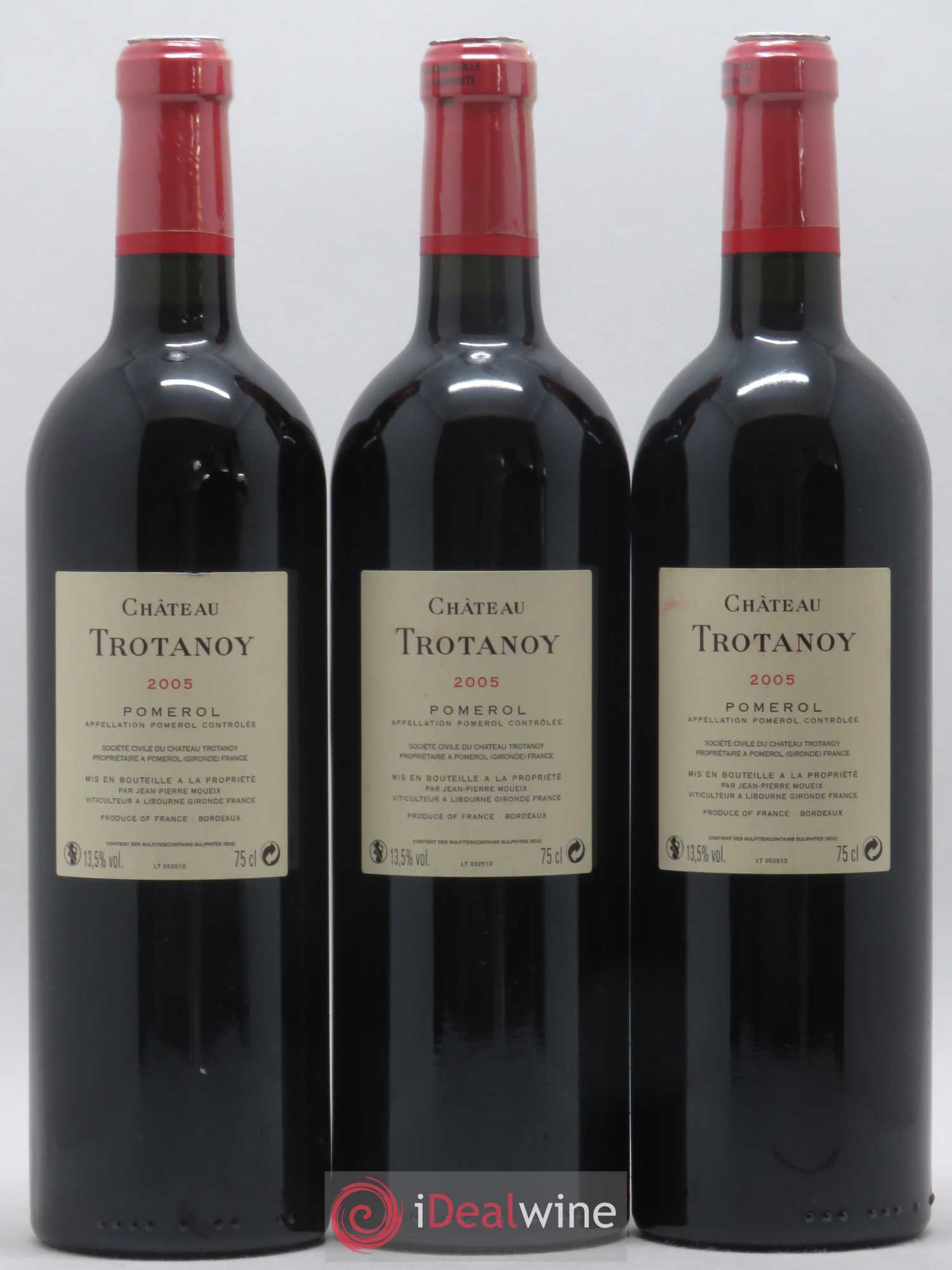 Château Trotanoy 2005 - Lot de 3 bouteilles - 1