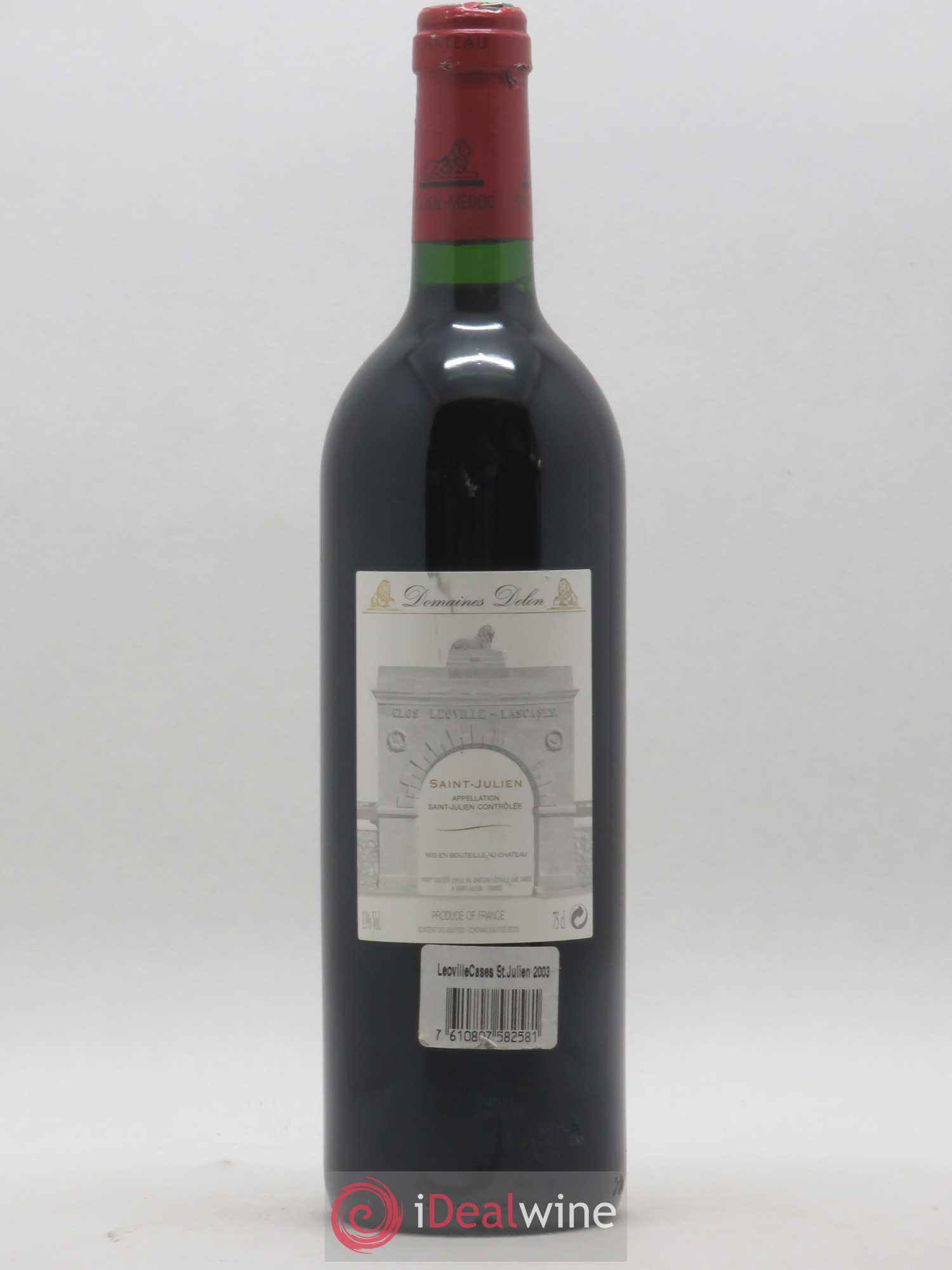 Château Léoville Las Cases 2ème Grand Cru Classé 2003 - Lot de 1 bouteille - 1
