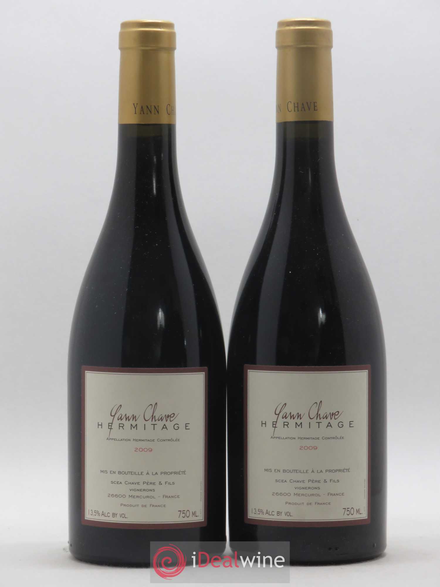 Hermitage Yann Chave 2009 - Lot de 2 bouteilles - 0