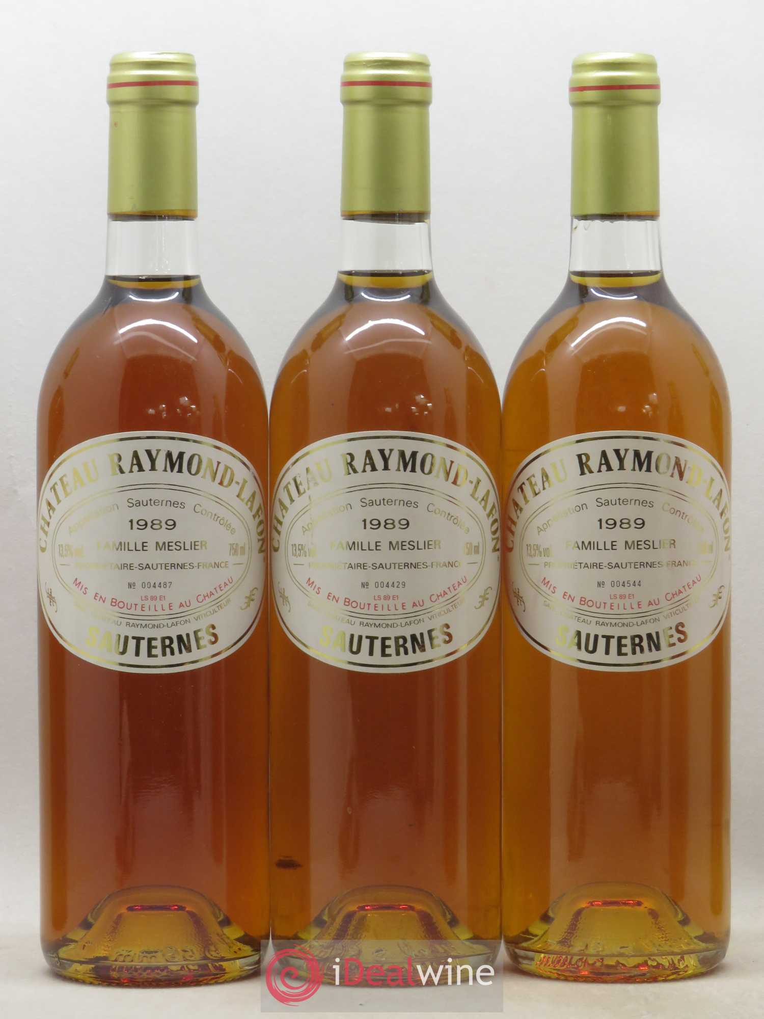 Château Raymond Lafon 1989 - Lotto di 6 bottiglie - 1