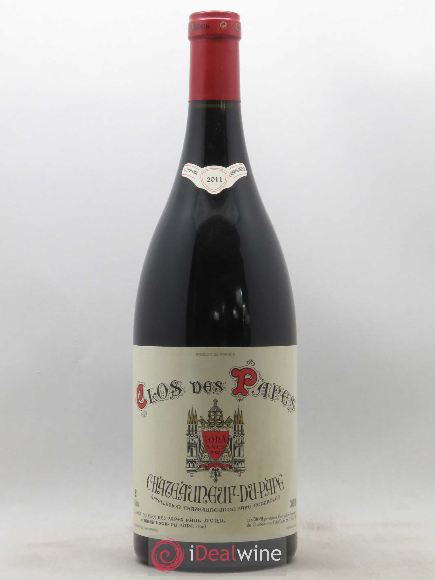 Châteauneuf-du-Pape Clos des Papes - Paul Avril 2011 - Lot de 1 double magnum - 0