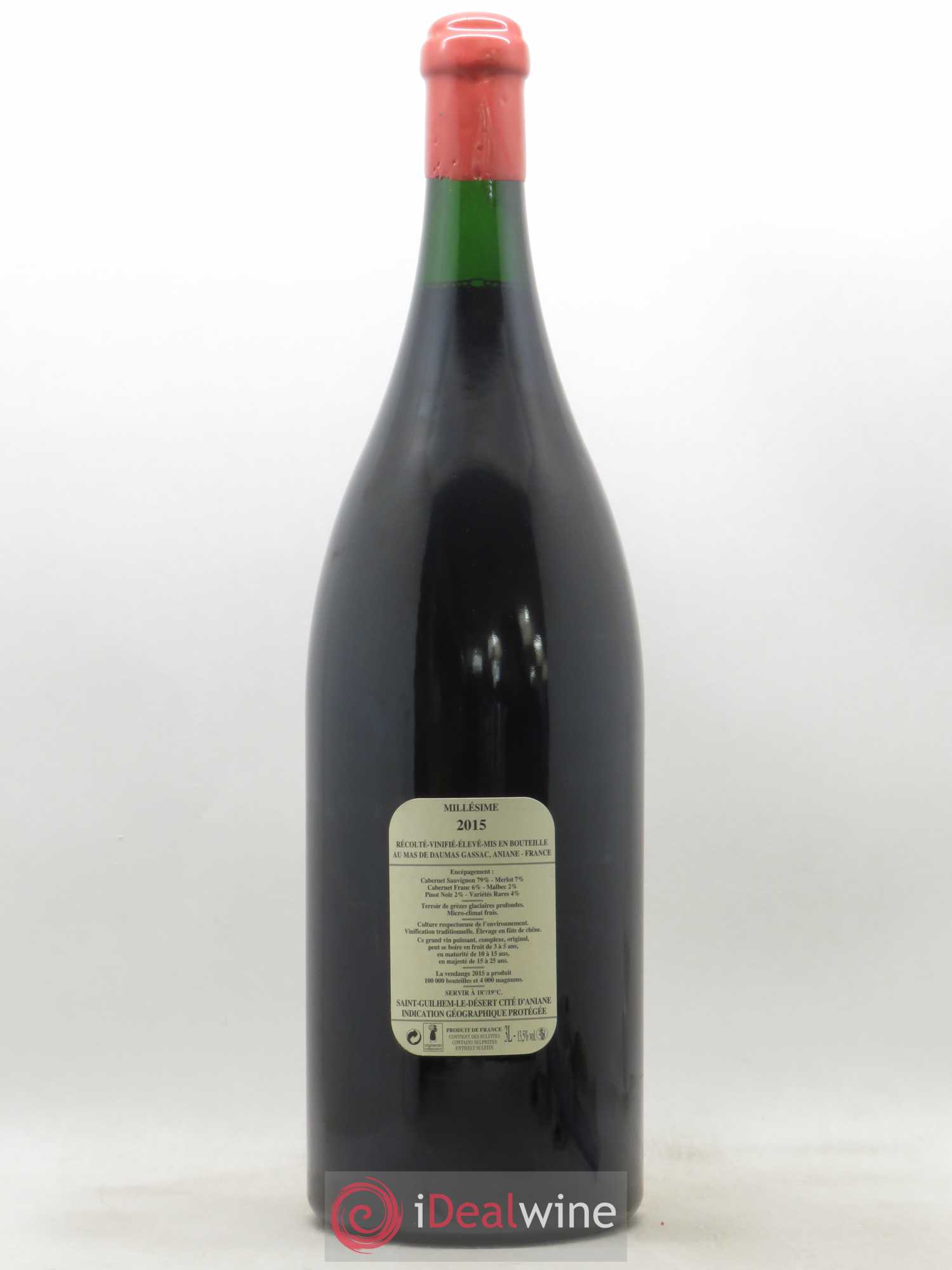 Saint-Guilhem-le-Désert - Cité d'Aniane Mas Daumas Gassac Famille Guibert de La Vaissière 2015 - Lot de 1 double magnum - 1