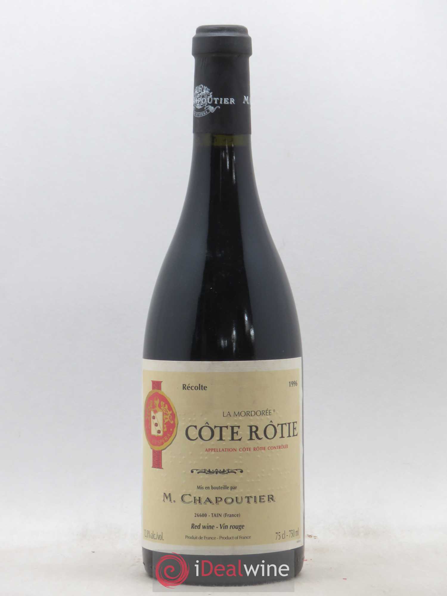 Côte-Rôtie La Mordorée Chapoutier 1996 - Lot de 1 bouteille - 0