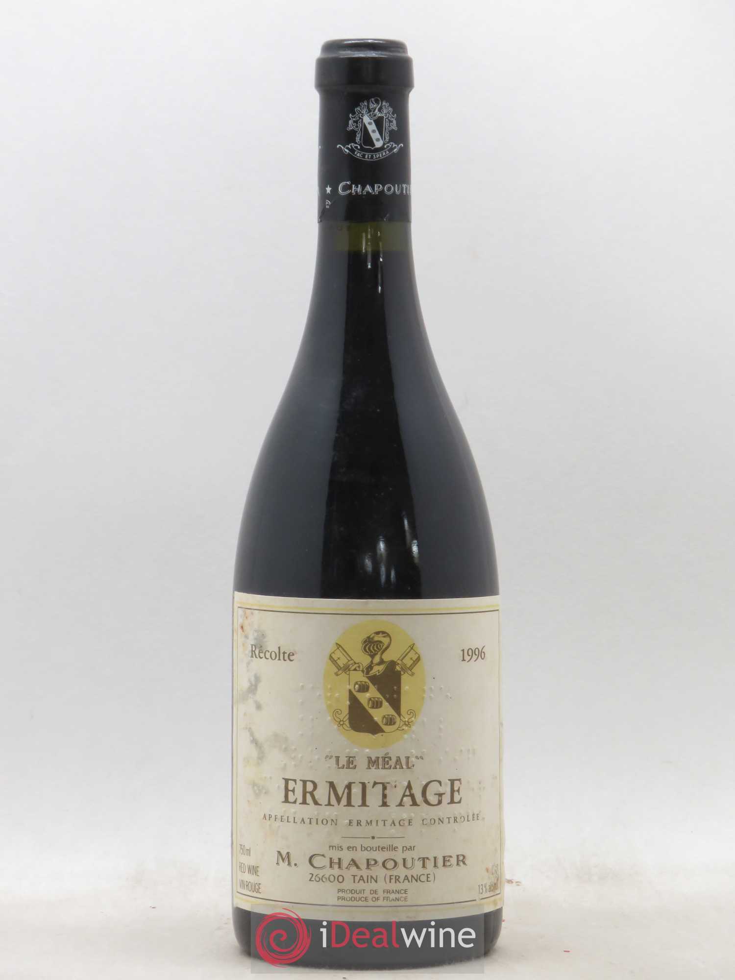 Hermitage Ermitage Le Méal Chapoutier 1996 - Lot de 1 bouteille - 0