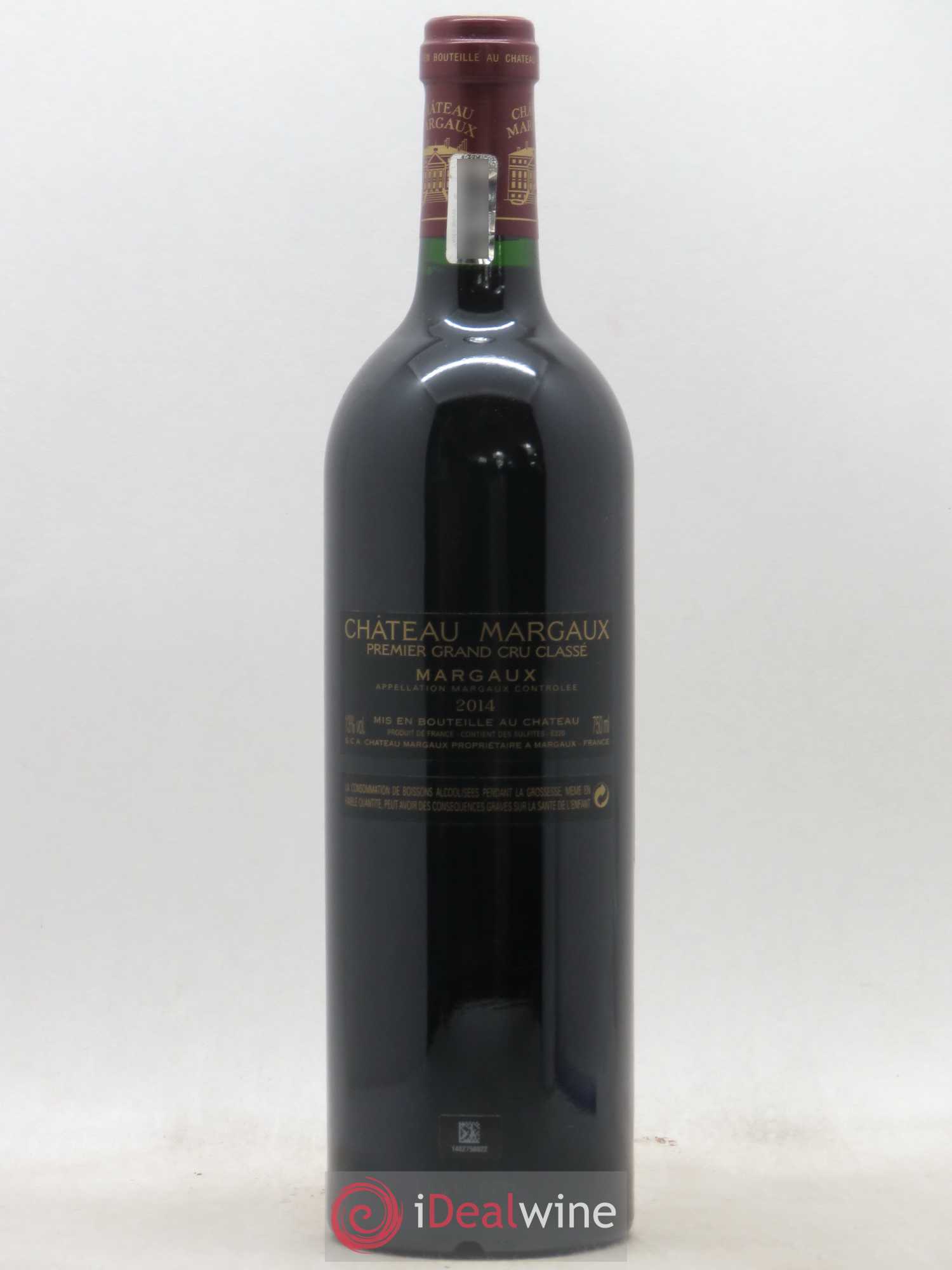 Château Margaux 1er Grand Cru Classé 2014 - Lot de 1 bouteille - 1