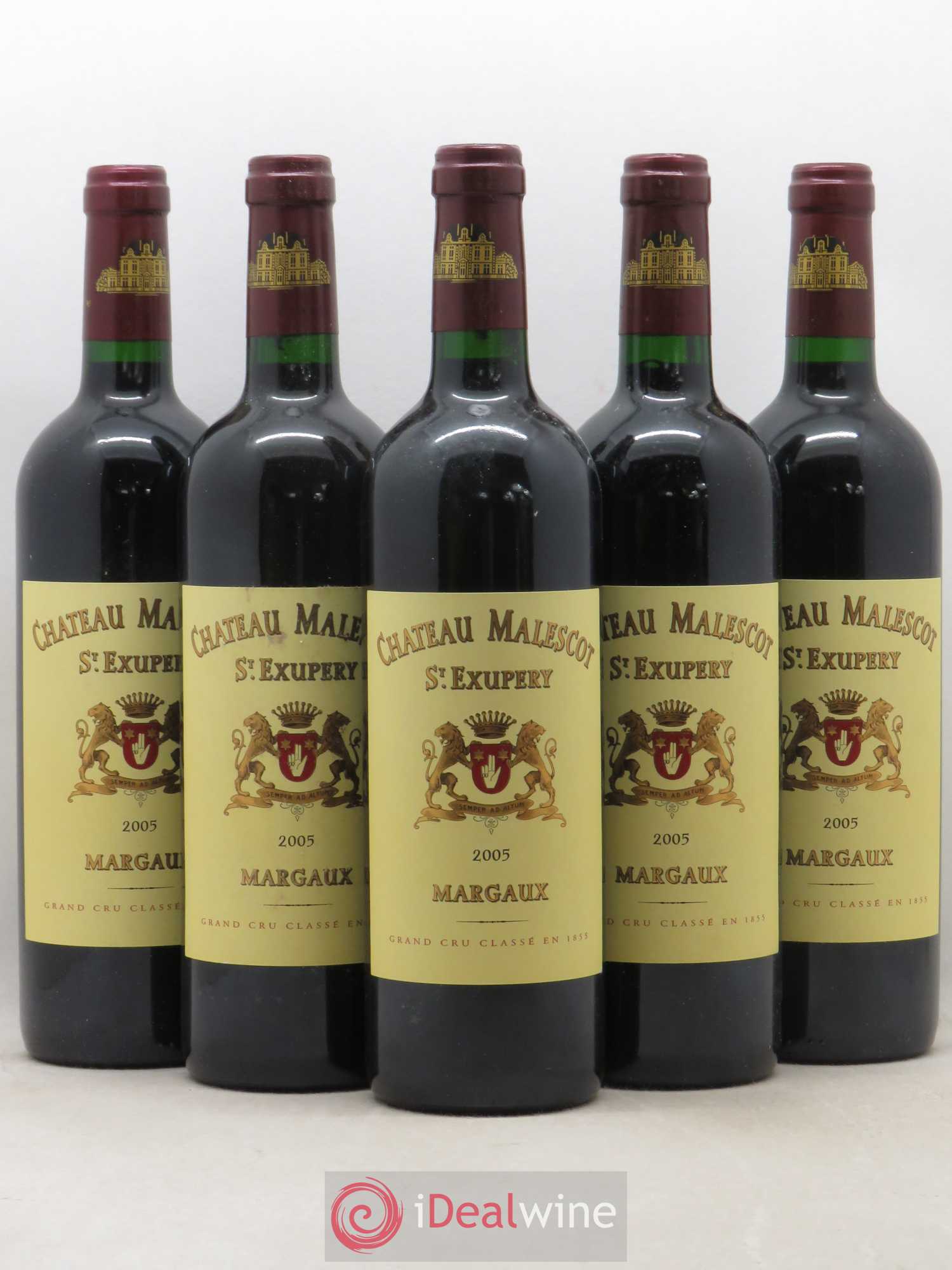 Château Malescot Saint-Exupéry 3ème Grand Cru Classé 2005 - Lot de 5 bouteilles - 0