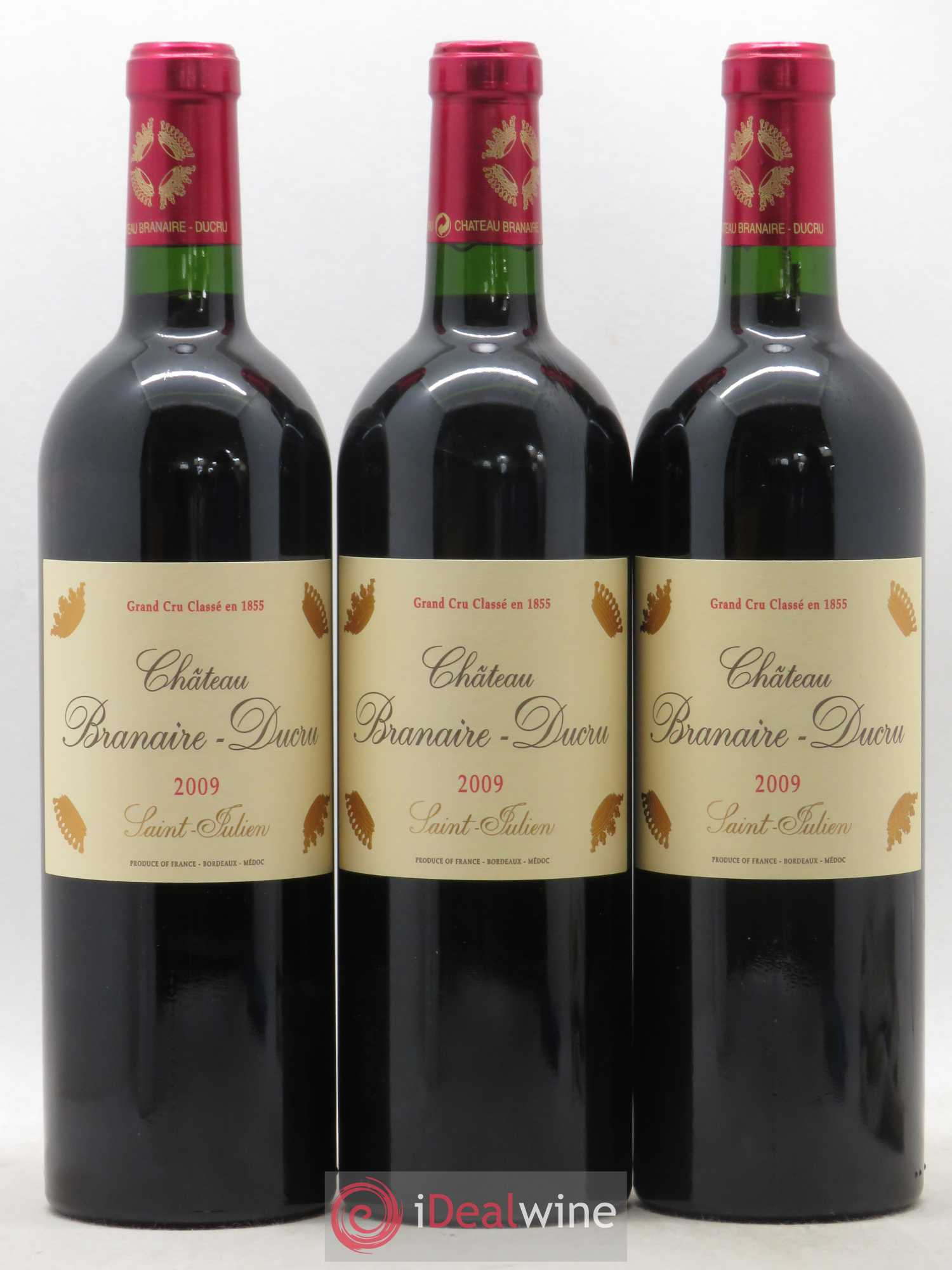 Château Branaire Ducru 4ème Grand Cru Classé 2009 - Lot de 3 bouteilles - 0