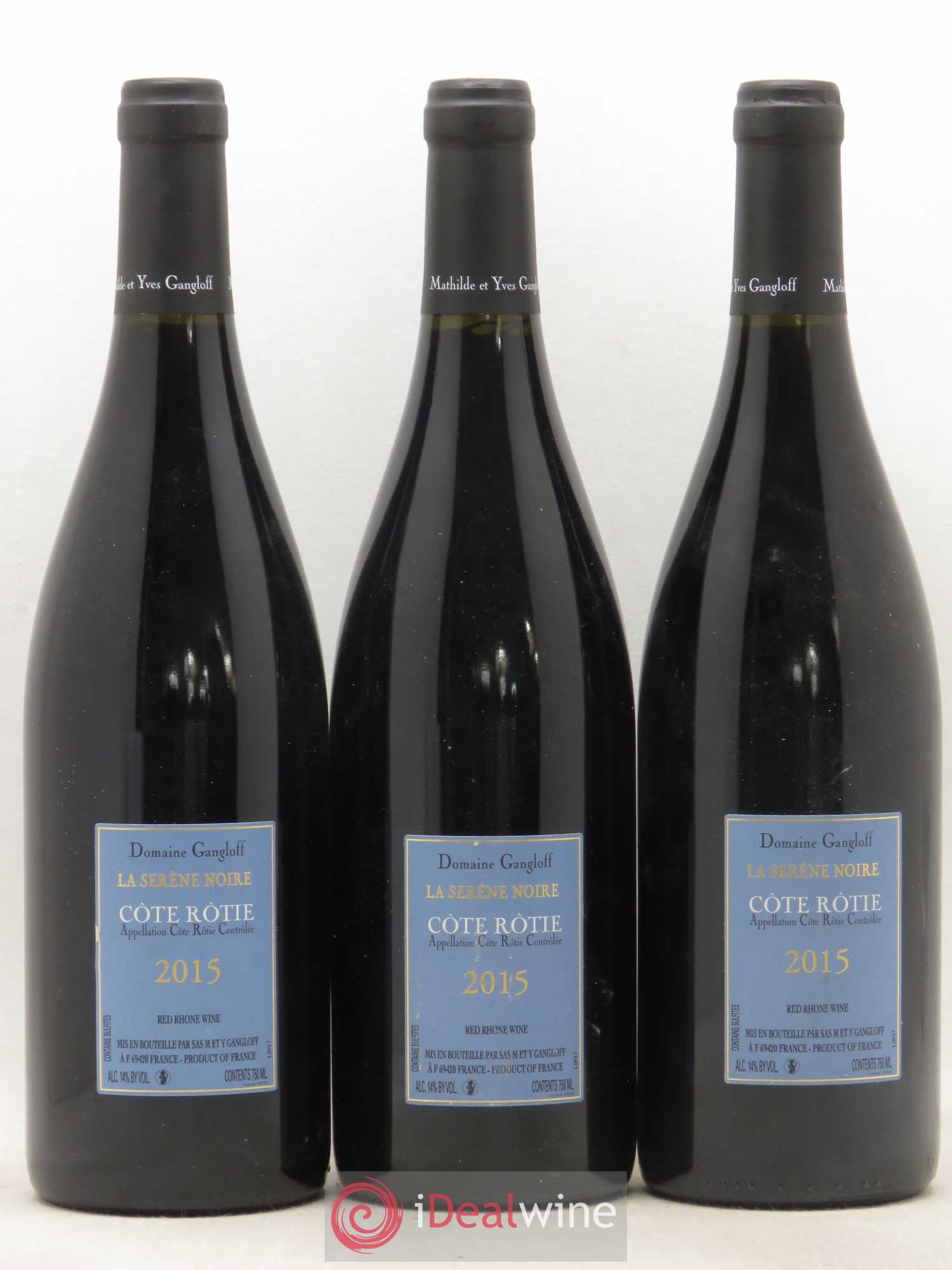 Côte-Rôtie La Sereine Noire Gangloff (Domaine) 2015 - Lot de 3 bouteilles - 1