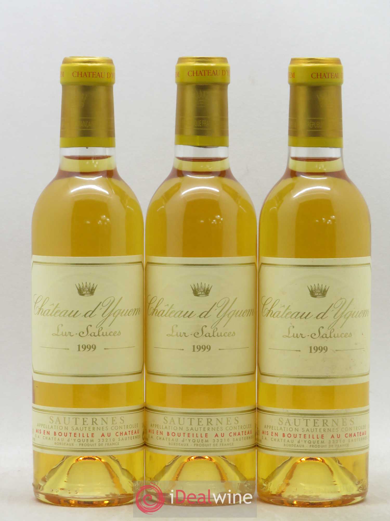 Château d' Yquem 1er Cru Classé Supérieur 1999 - Posten von 12 Demi-Flaschen - 1