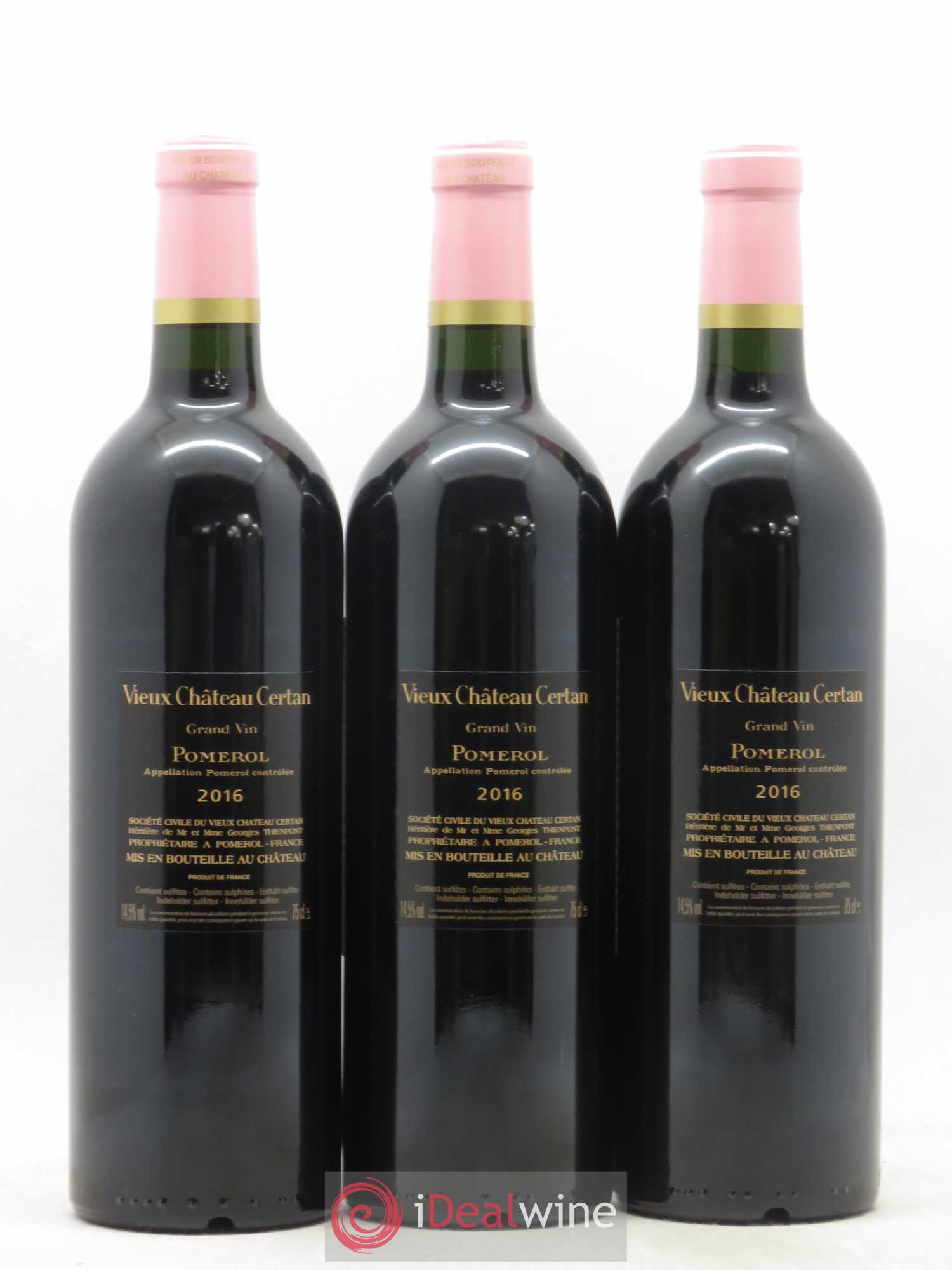 Vieux Château Certan 2016 - Lot de 3 bouteilles - 1