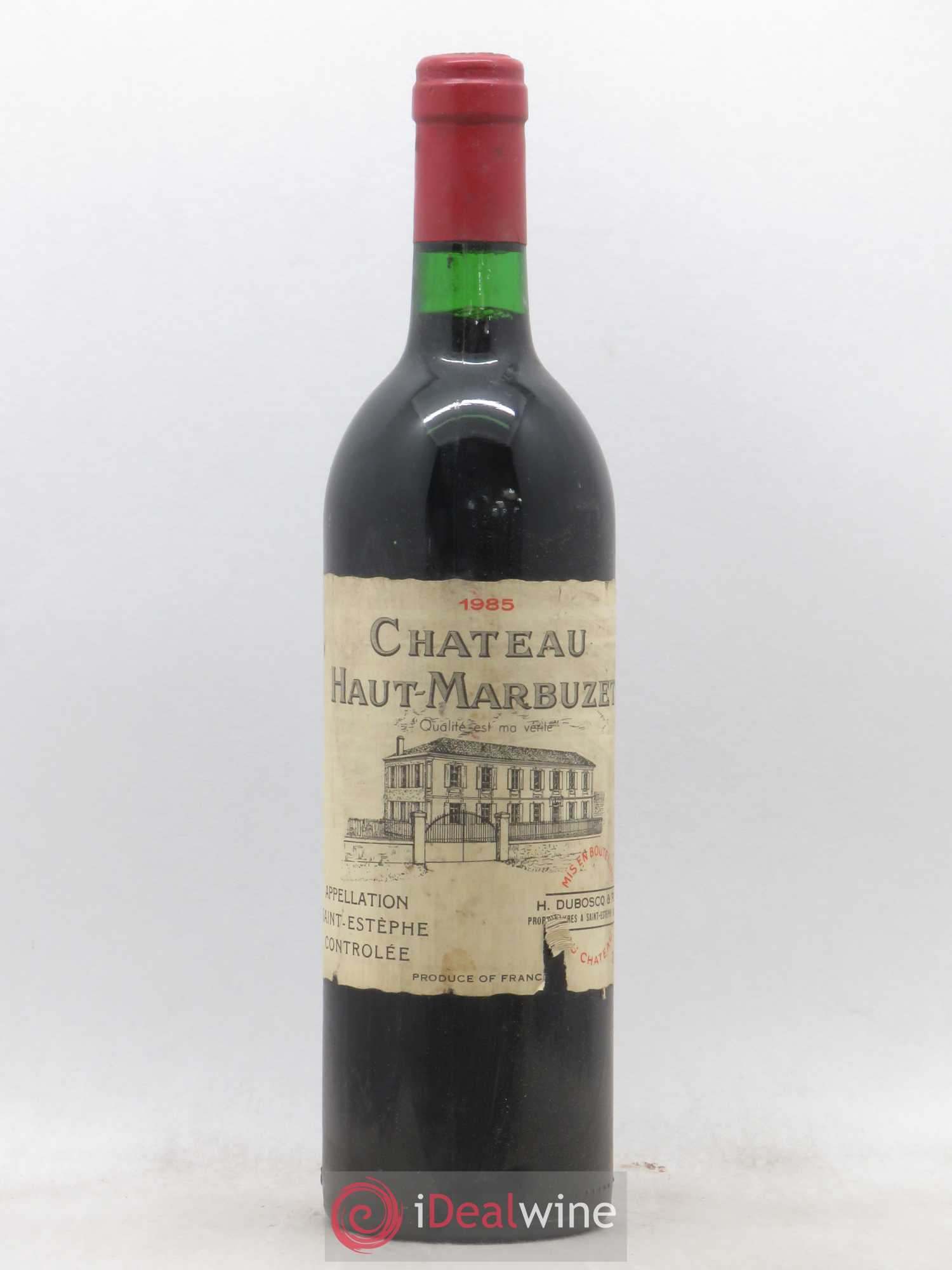Château Haut Marbuzet 1985 - Lot de 1 bouteille - 0