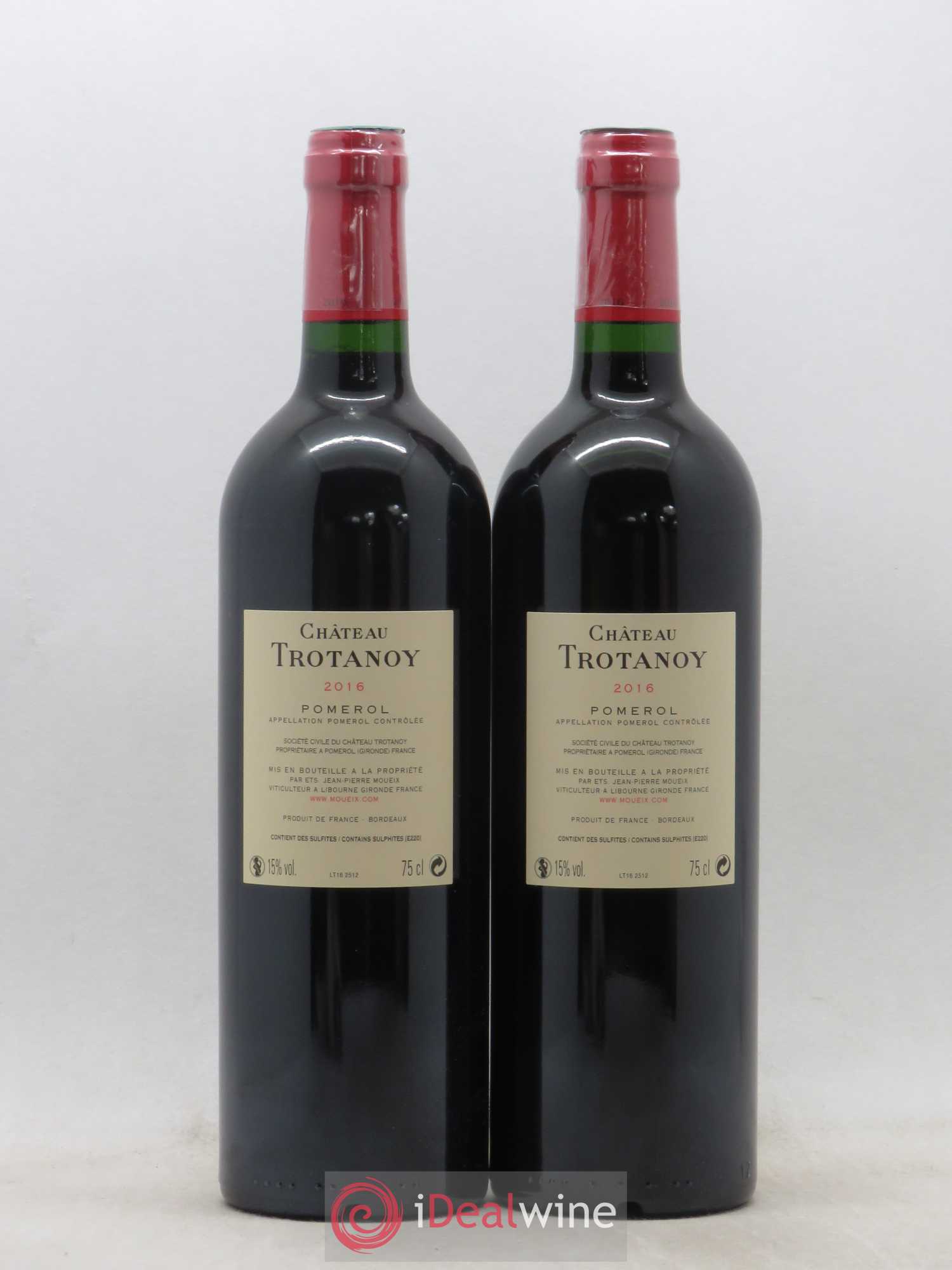 Château Trotanoy 2016 - Lot de 2 bouteilles - 1