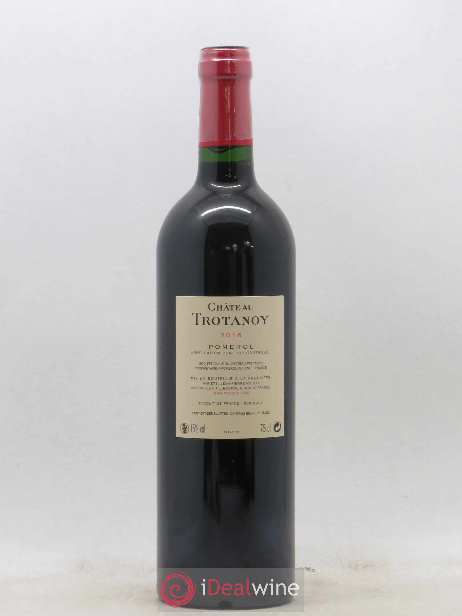 Château Trotanoy 2016 - Lot de 1 bouteille - 1