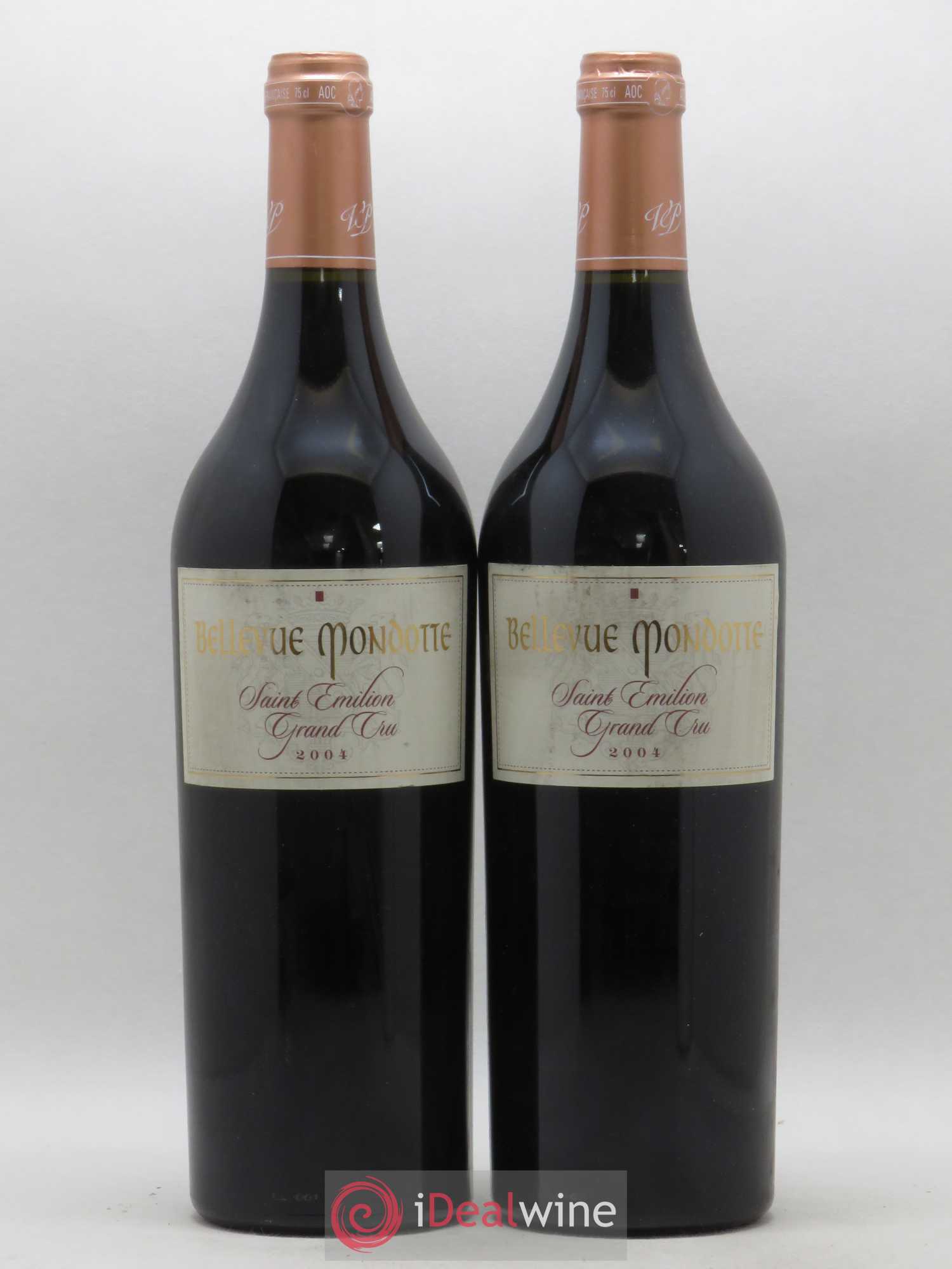 Château Bellevue Mondotte 2004 - Lot de 2 bouteilles - 0
