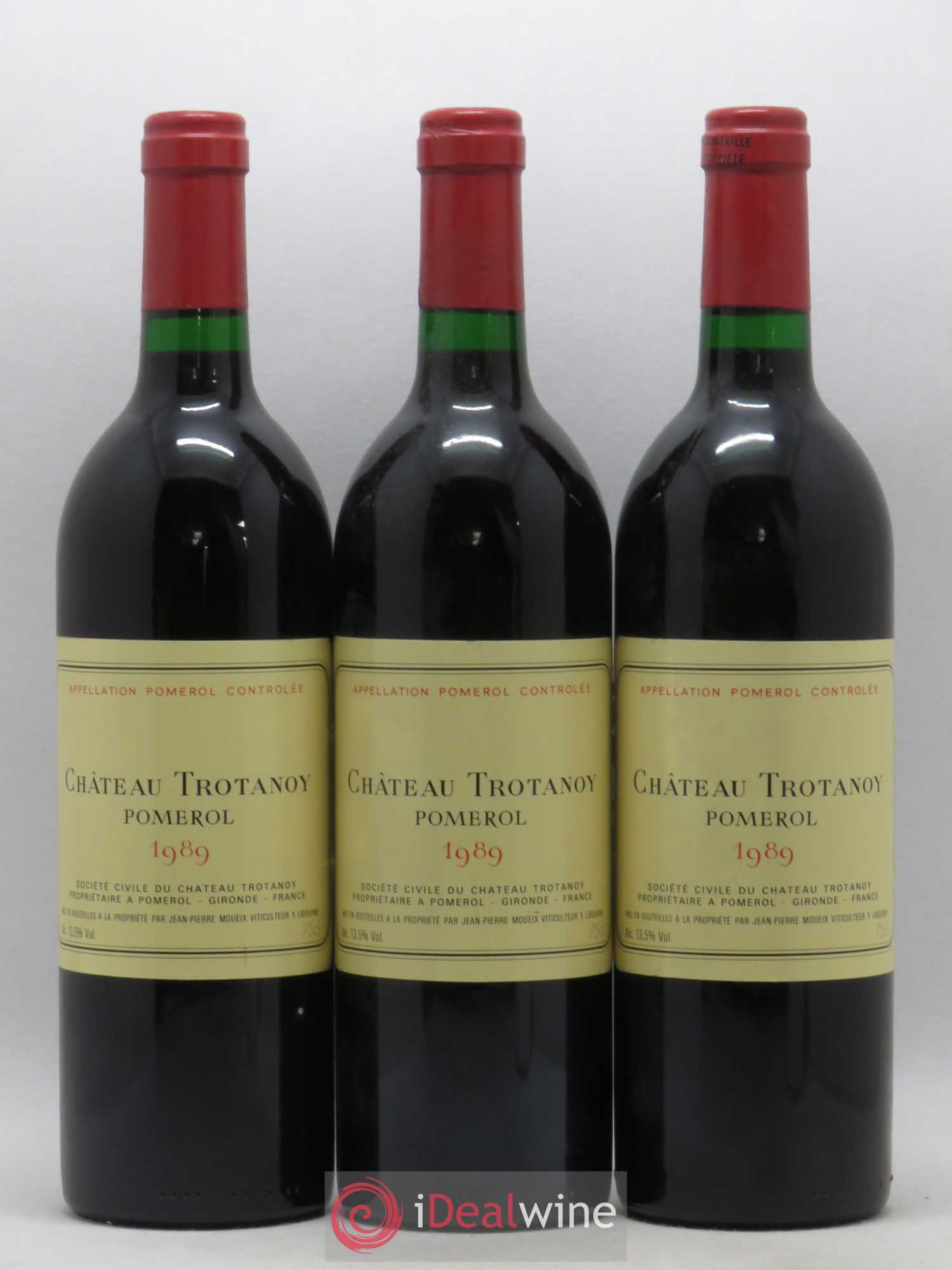 Château Trotanoy 1989 - Lot de 3 bouteilles - 0